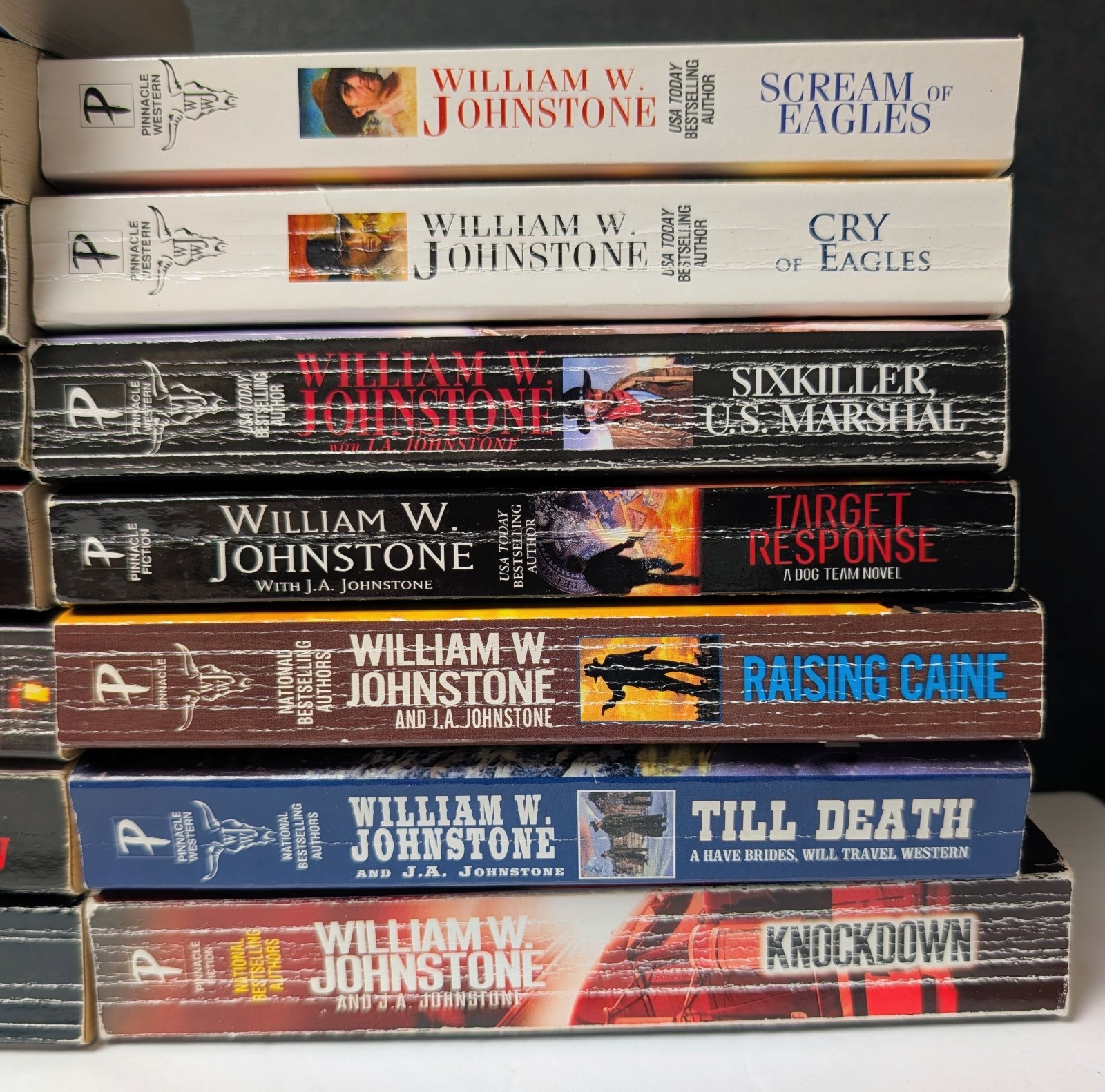 William W Johnstone Western Suspense Lot of 22 PB Books Of Eagles Phoenix Rising