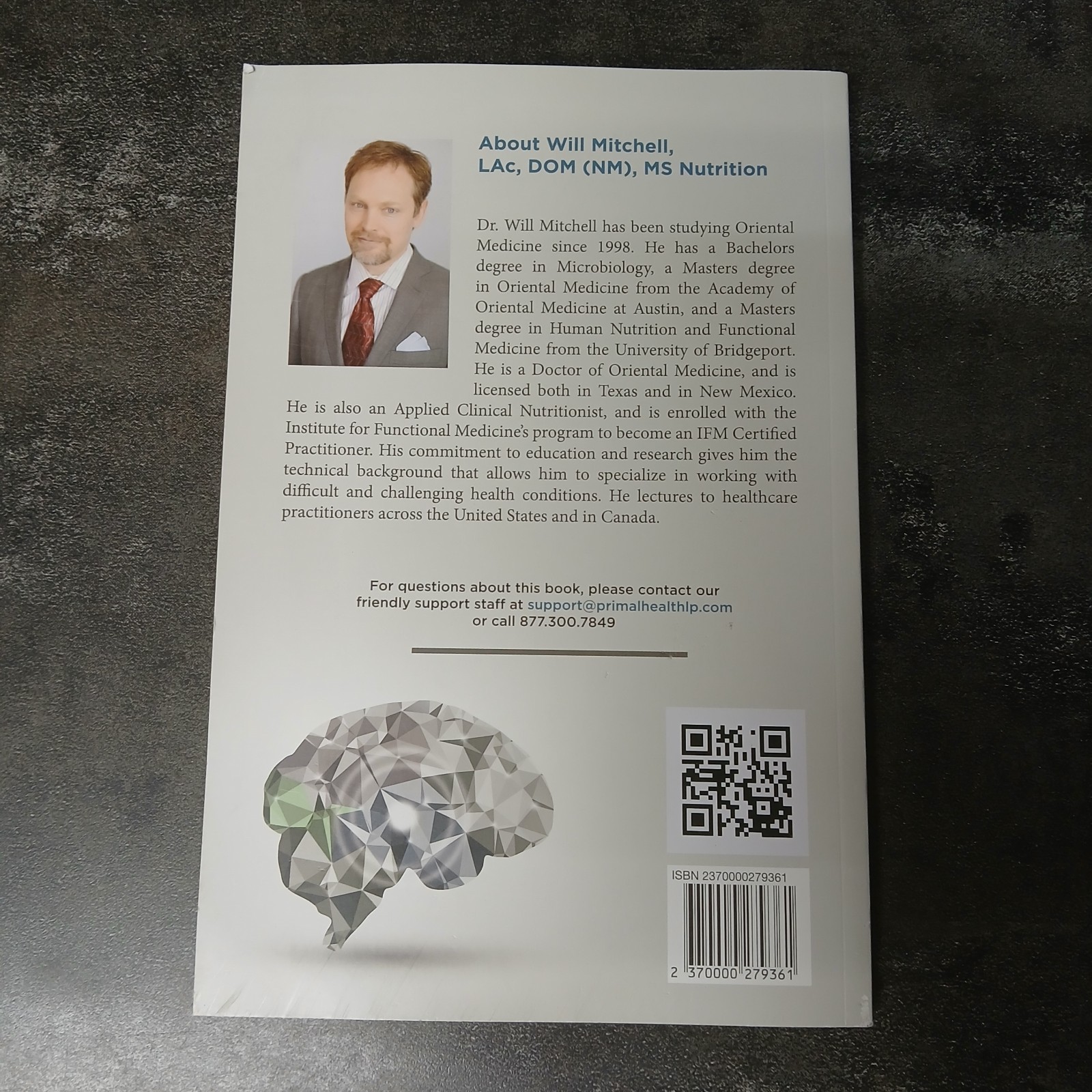 The Unbreakable Brain Will Mitchell Paperback Brain Health Wellness Book