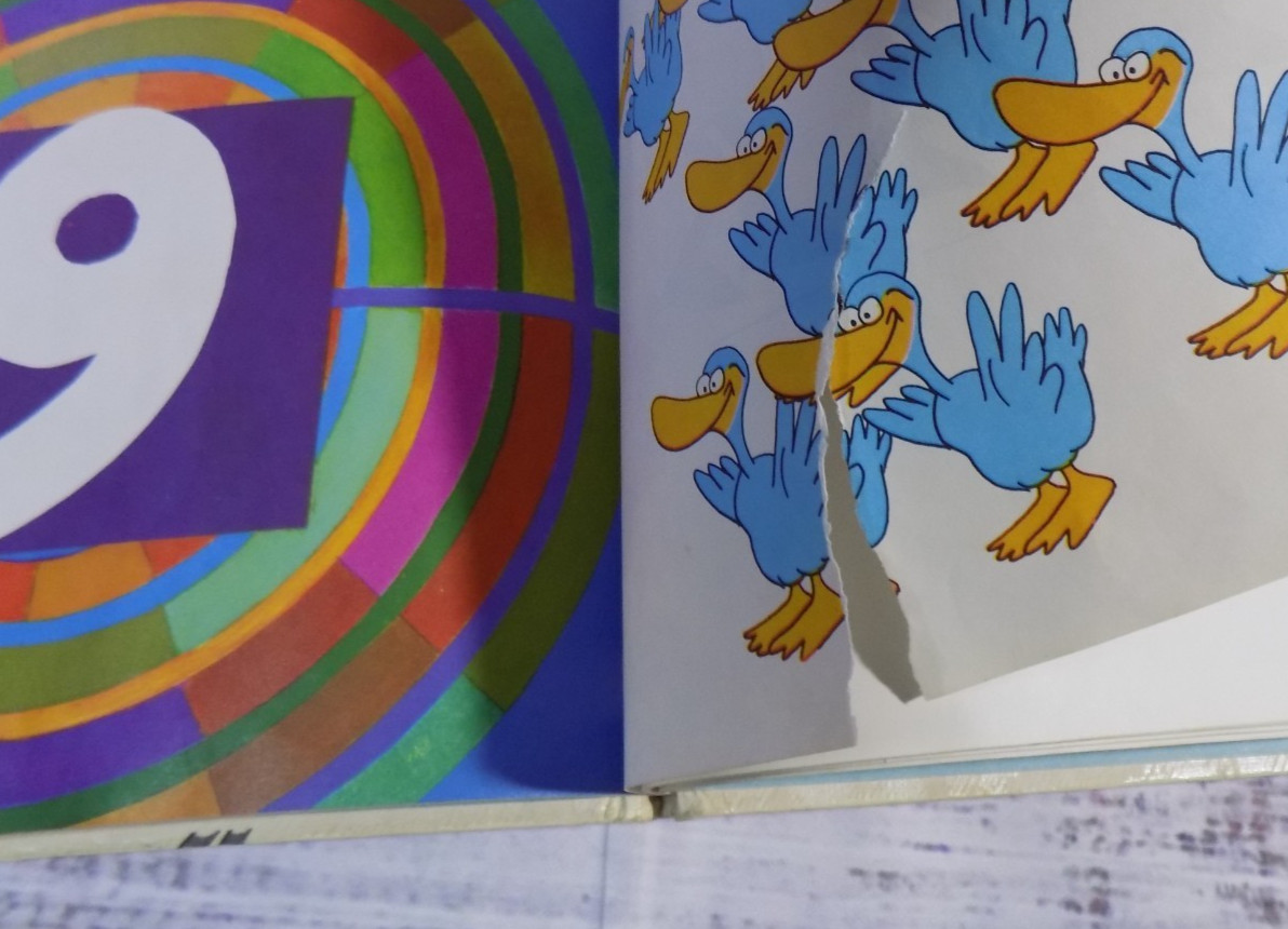 Set Of 5 Vintage Sesame Street Children’s Hard Cover Books Retro 1970s