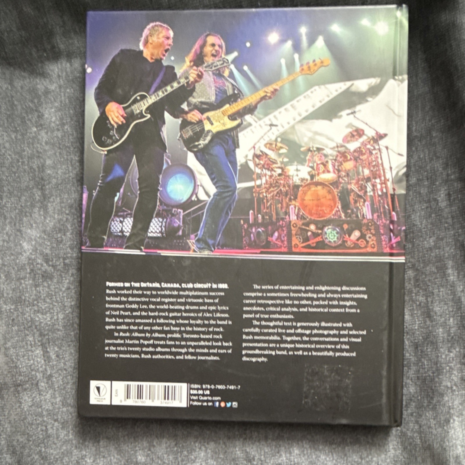 Voyageur Press Rush Album by Album Martin Popoff Hardcover 2010s Rock Music