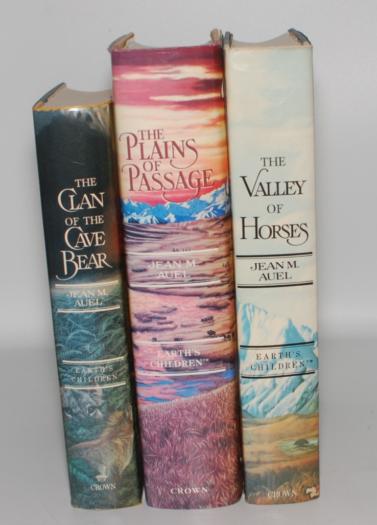 Clan of the Cave Bear Series Book 1, 2 and 4 by Jean M. Auel HBDJ