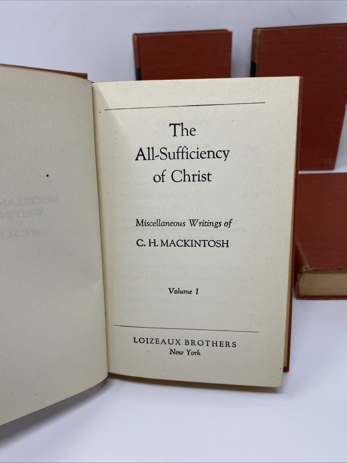 Miscellaneous Writings C. H. Mackintosh Vol 1–6 Loizeaux Bros. HC 1951 8th Print