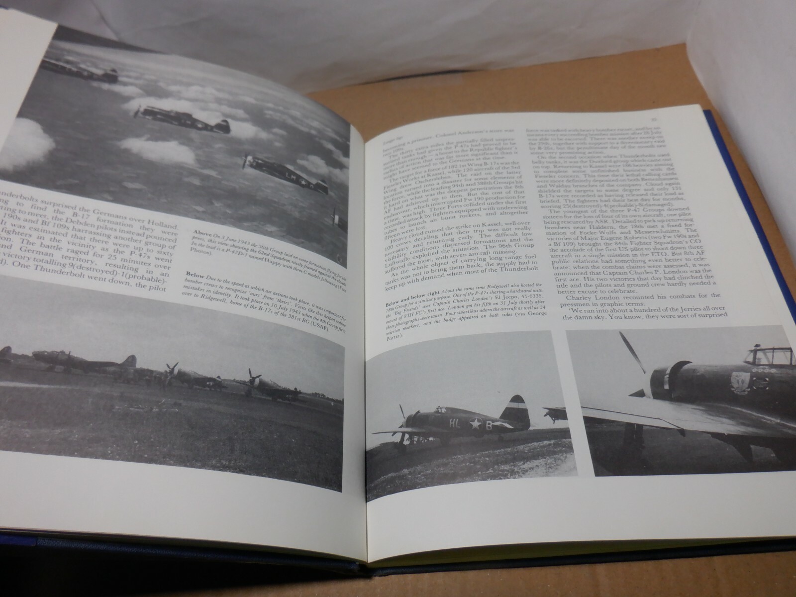 „LION IN THE SKY“ 8TH AIR FORCE OPERATIONS AIRCRAFT FIGHTER PLANE BOOK WWII