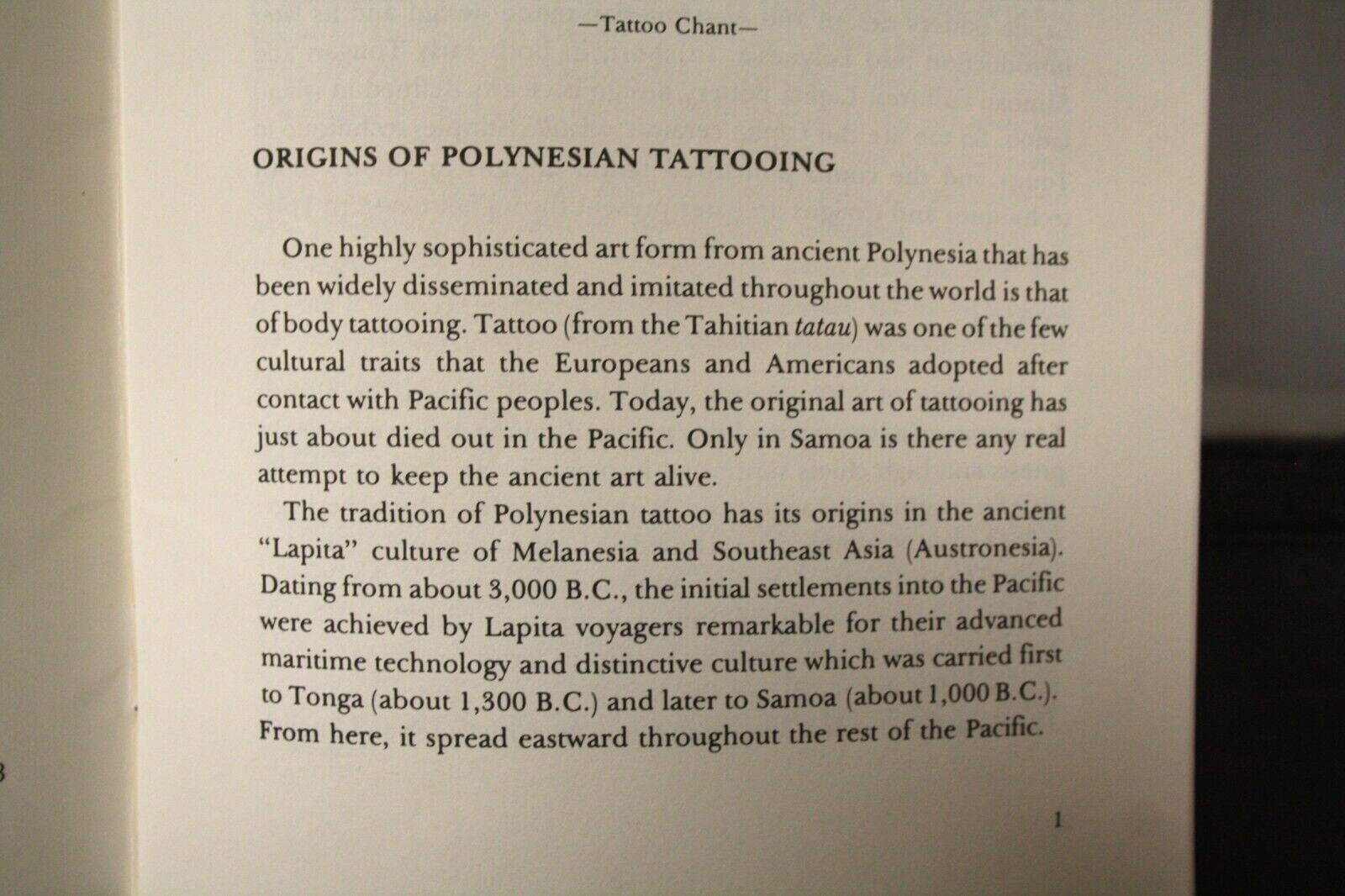 POLYNESIAN TATTOOING By Alan Taylor, 1991