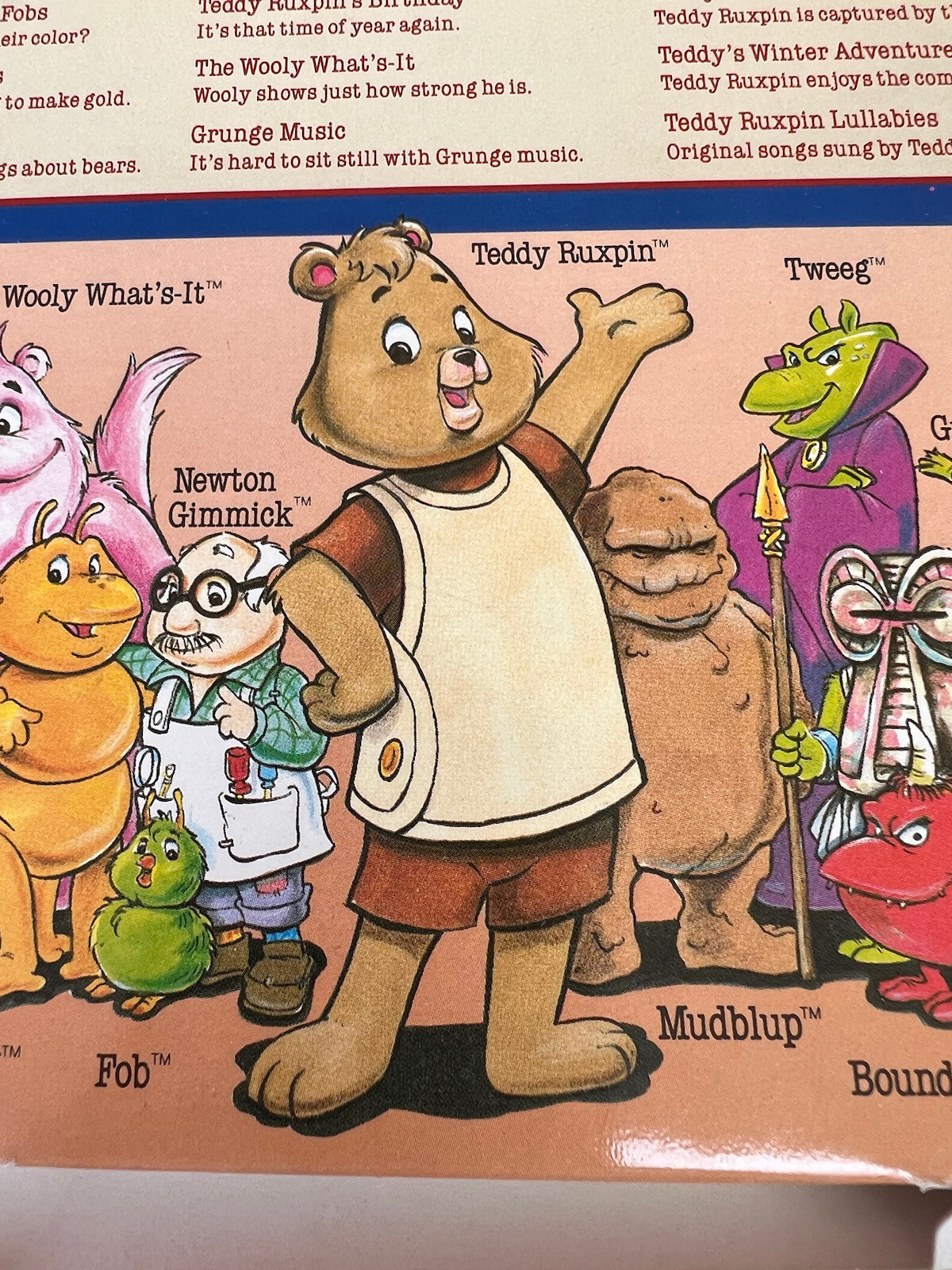 Teddy Ruxpin Adventure Series Teddy And The Mud lips Book Cassette Tape Vintage