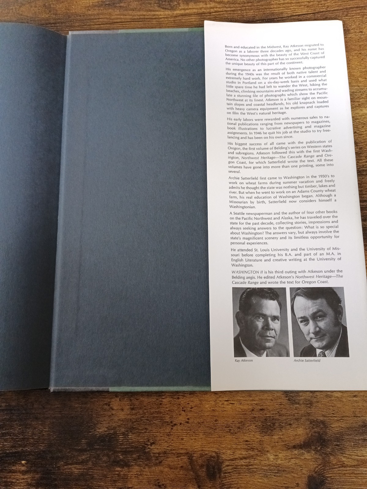 Washington II By Ray Atkeson 1973 Hardcover Coffee Table Book