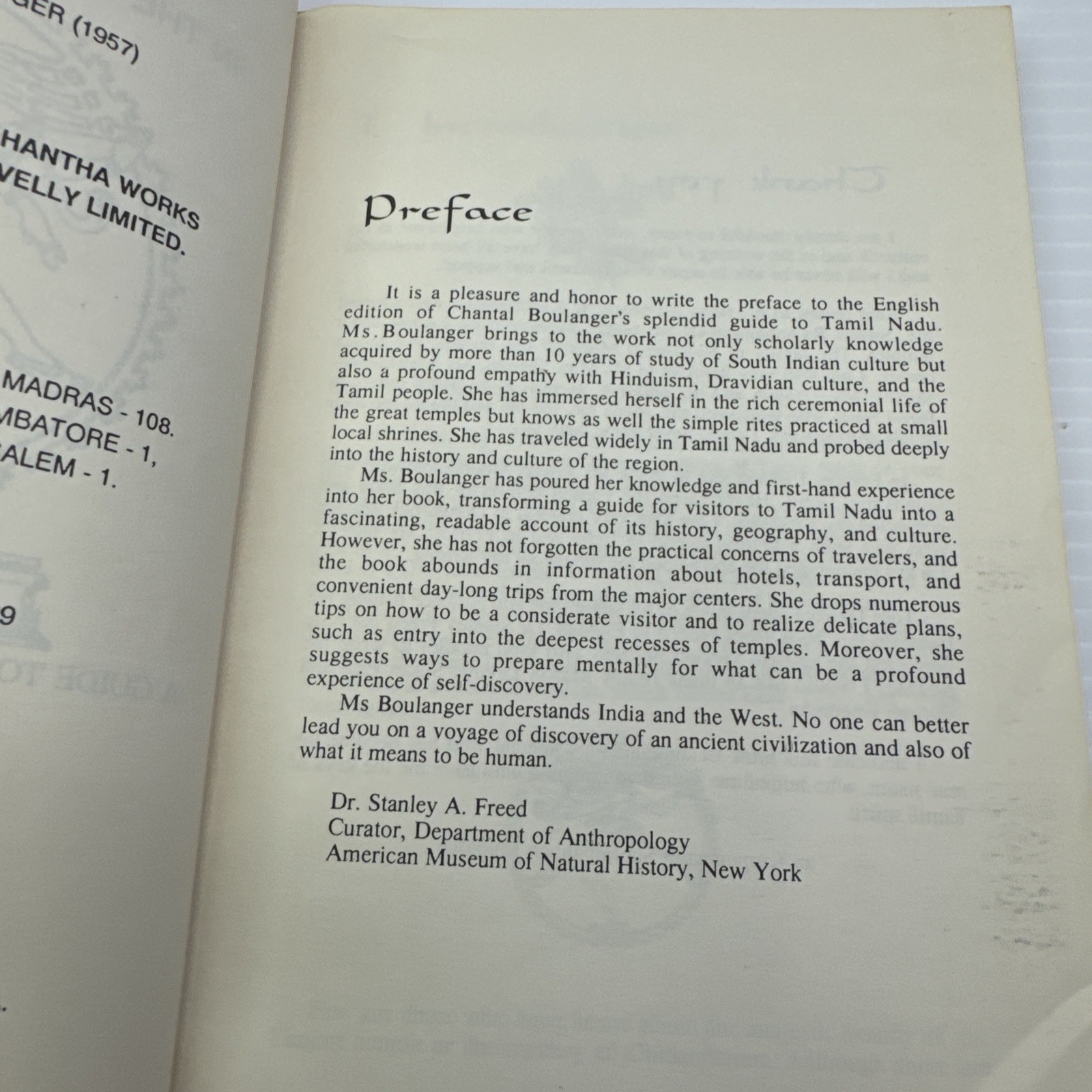 Tamil Nadu India Guide to Temples Beliefs People In the Kingdom of Nataraja 1993