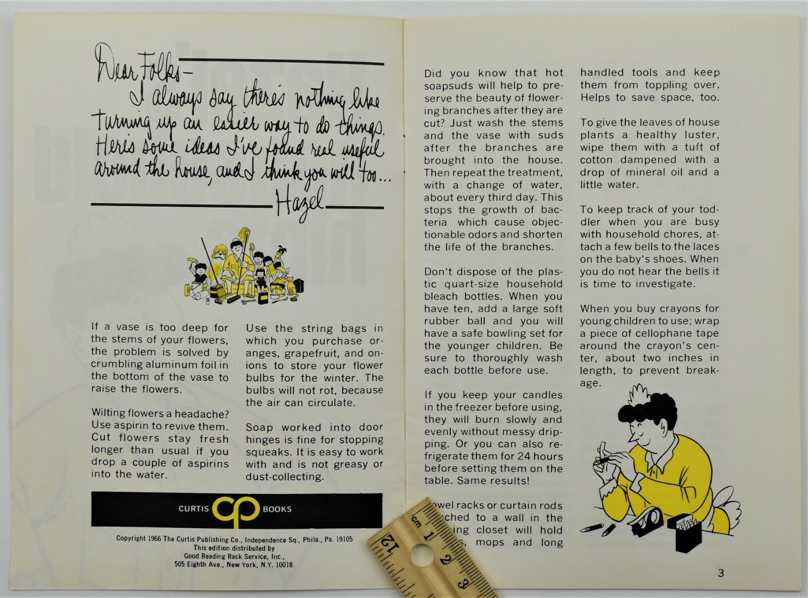 1967 Hazel’s Household Hints Brochure TV Television Collectibles General Motors