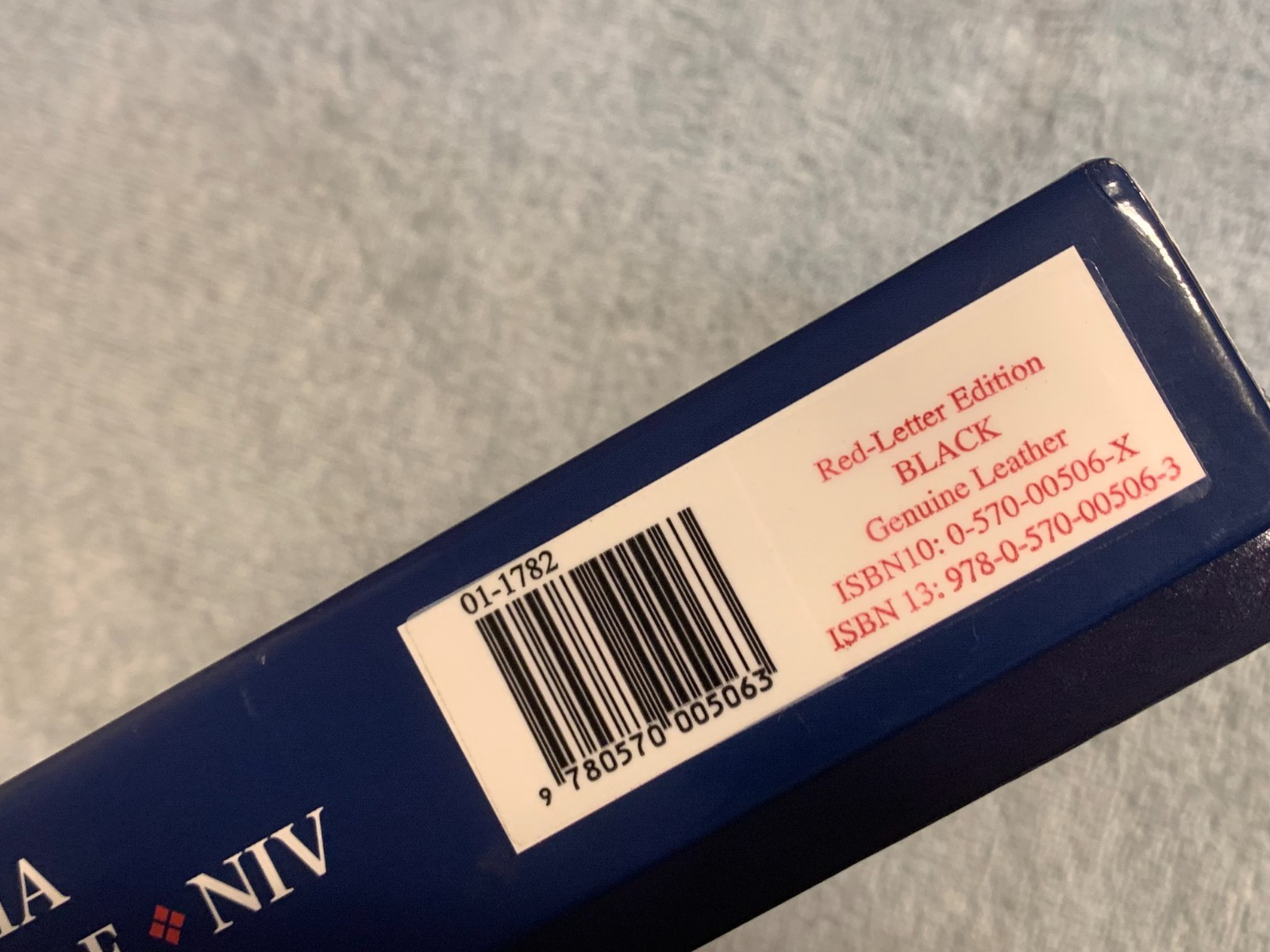 Concordia Self-Study Bible NIV Lutheran (Red Letter Ed.) Genuine Leather/Gilt