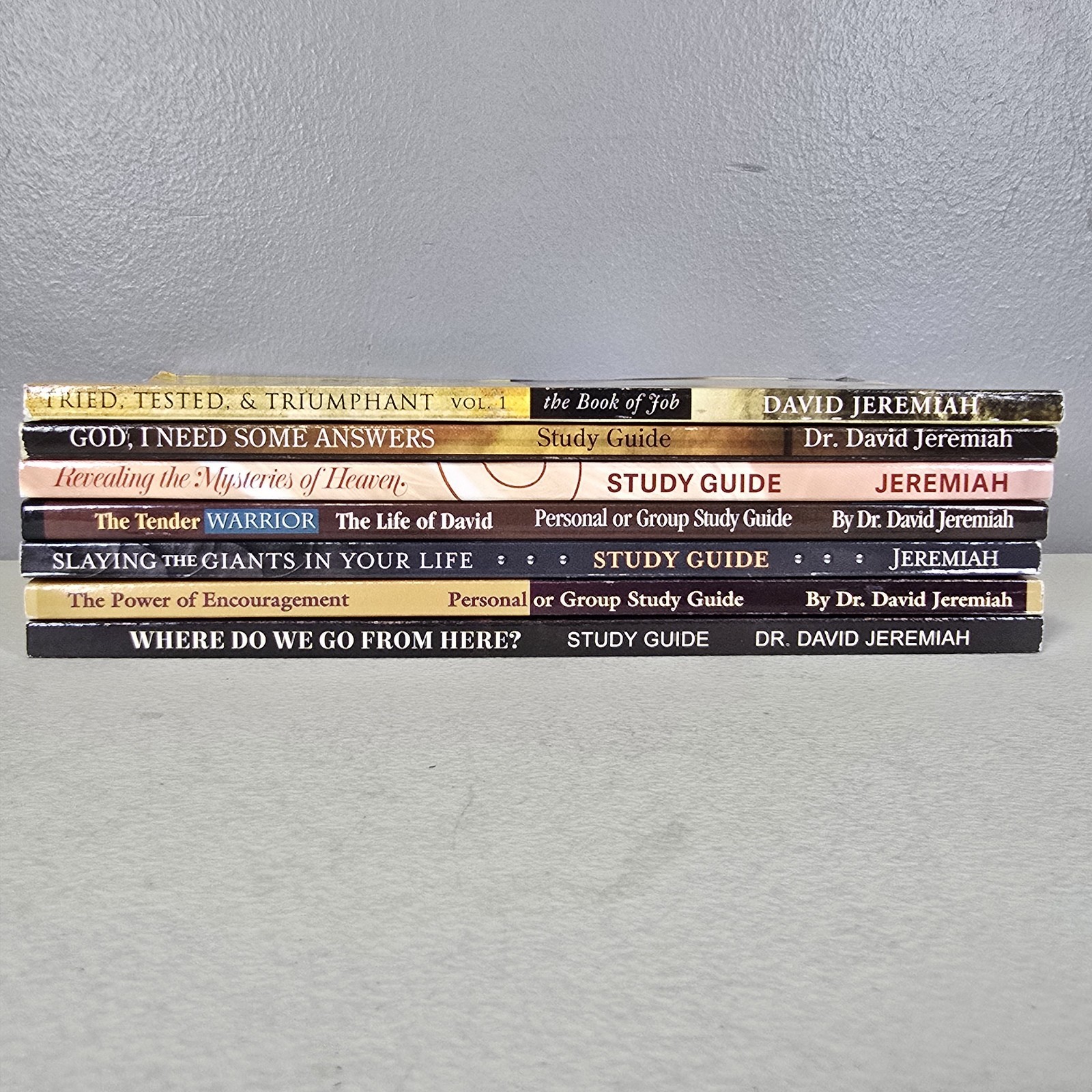 Dr. David Jeremiah Paperback Study Guide Book Lot Of 7 Christian Books NEW
