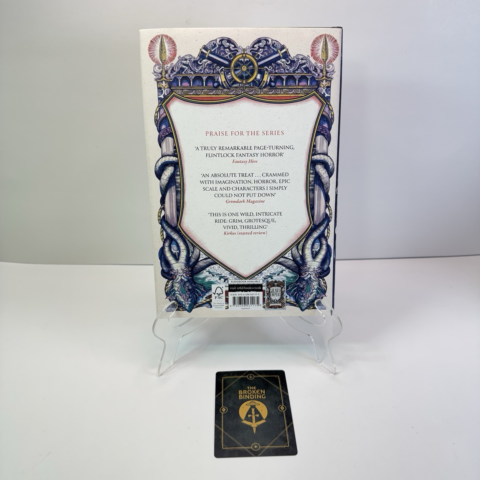Steel Gods Richard Swan Hand Signed The Broken Binding Edition w/ Trading Card