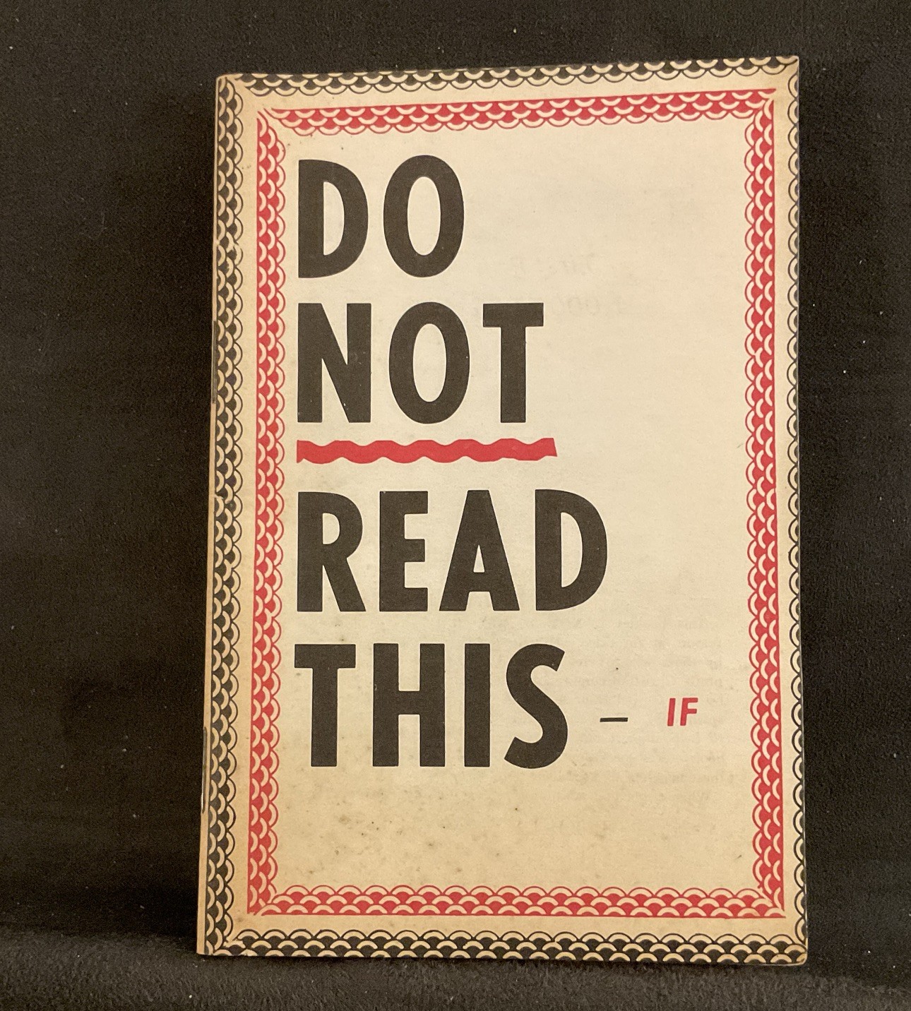 Do Not Read This – If A Vintage Booklet By Oliver B Greene, The Gospel Hour