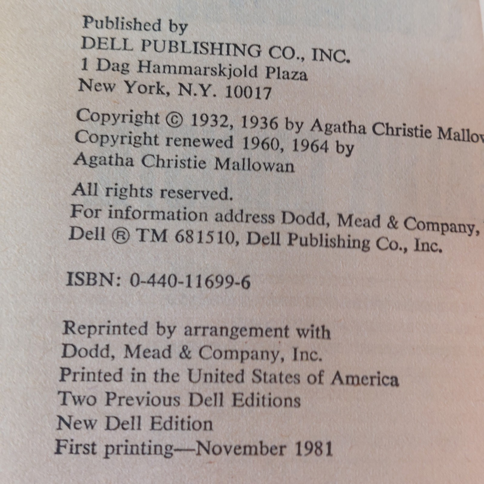 Vintage Agatha Christie Paperback Book Lot of 4 Poirot Mysteries Dell 60s 70s