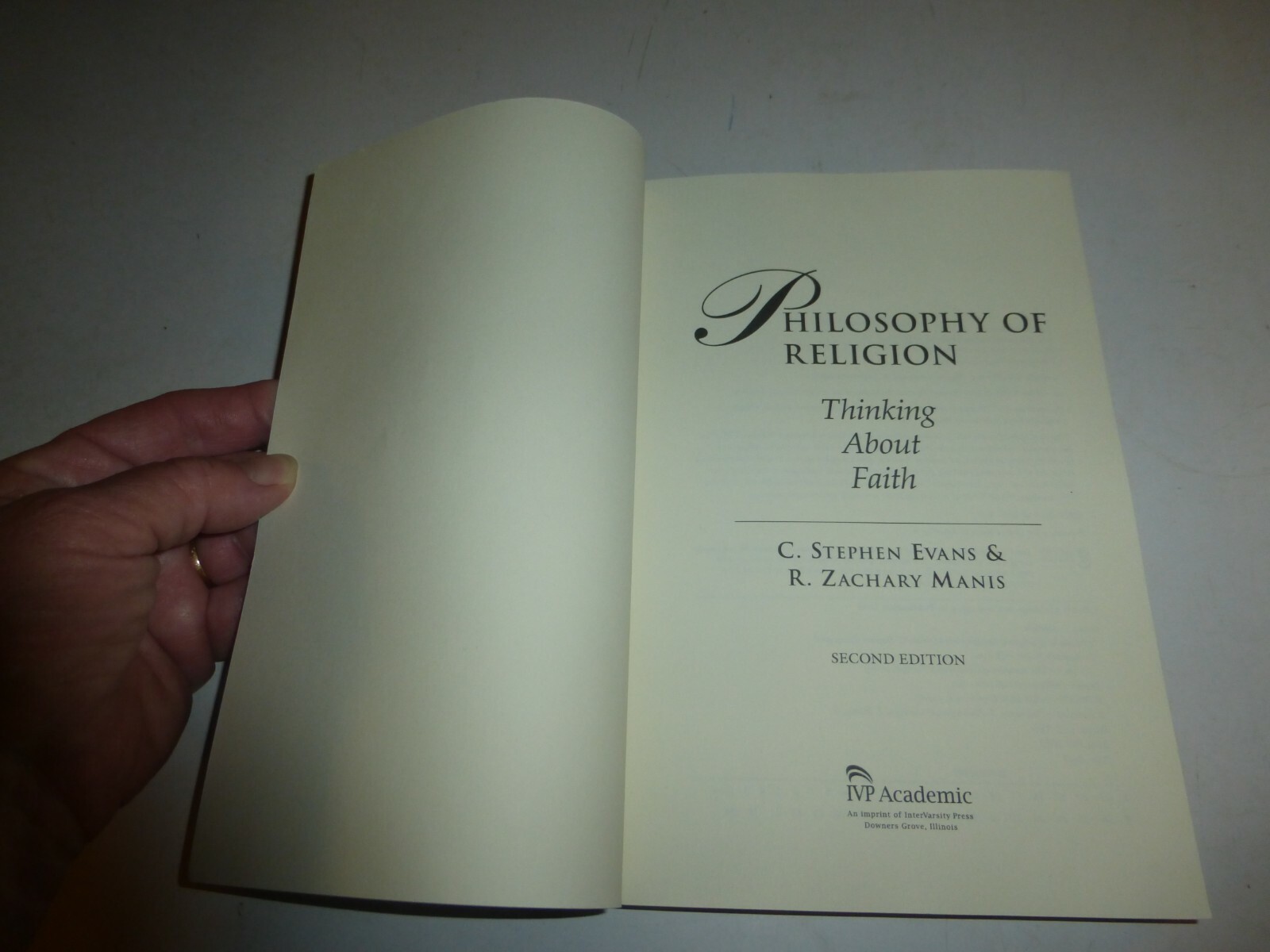 Philosophy of Religion Thinking about Faith by C Stephen Evans PB 2009 New B280
