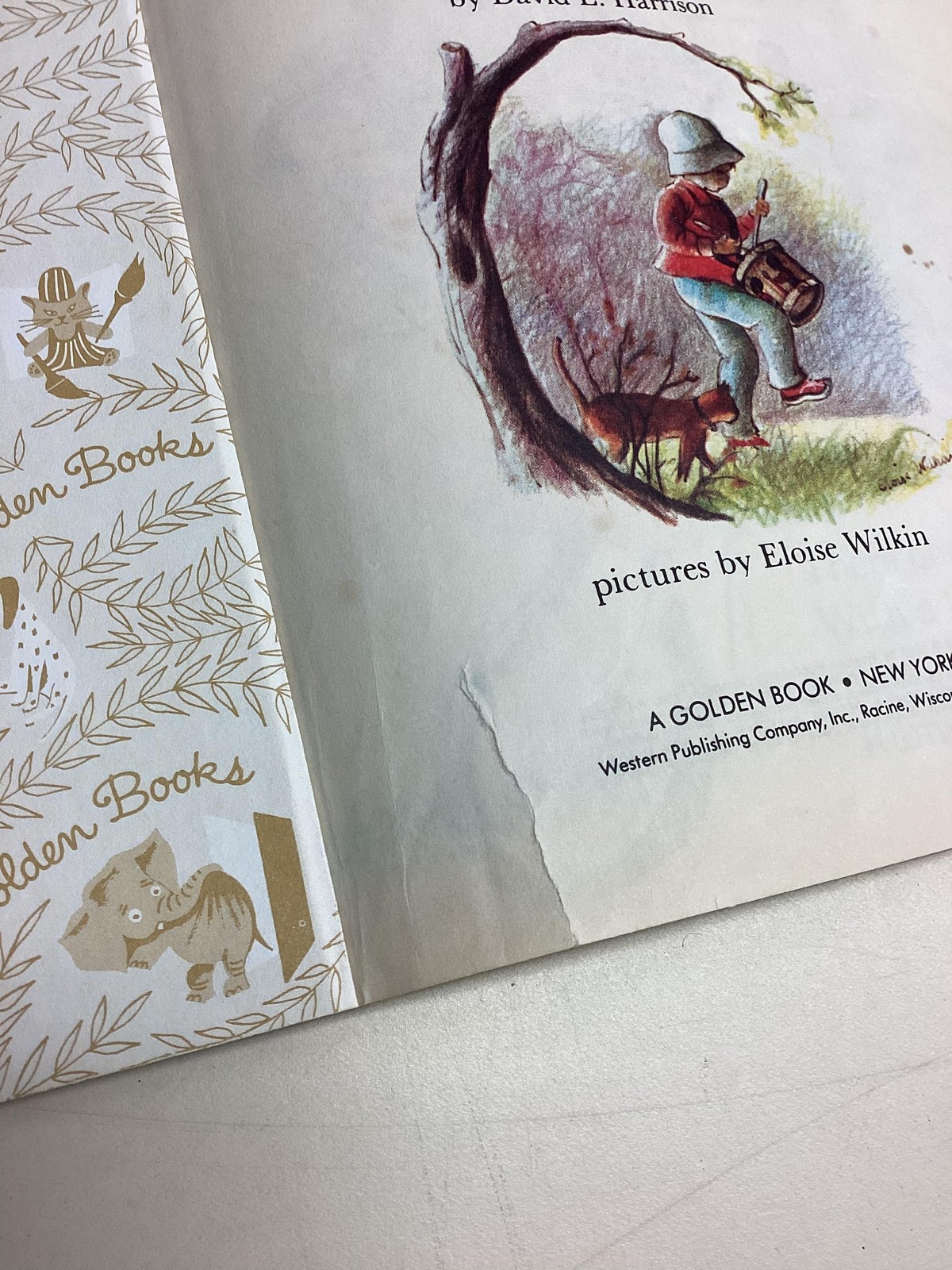 Vintage Little Golden Books Lot 7 Dumbo Mother Goose Trucks Elf Drum Porky