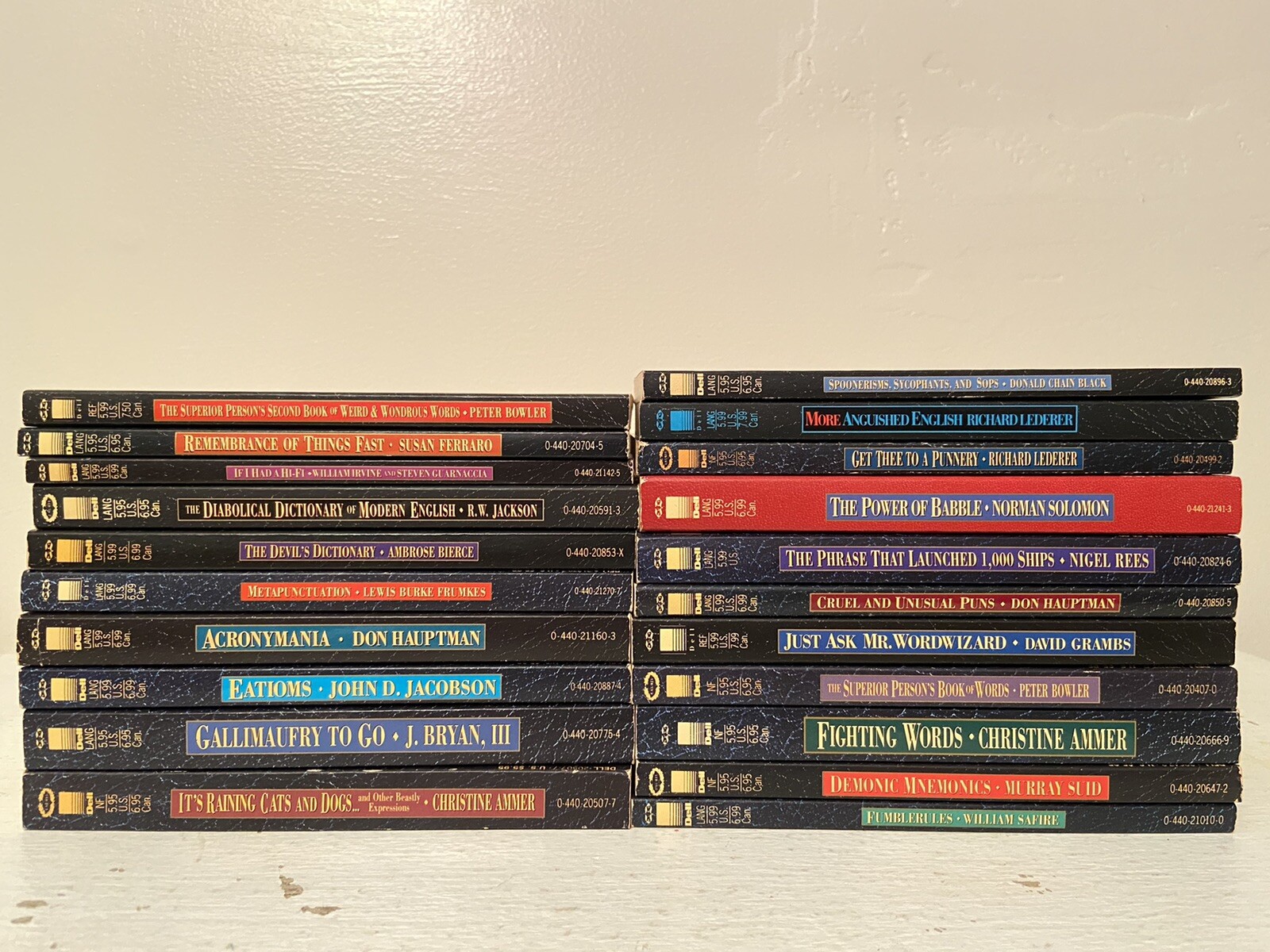 The Intrepid Linguist Library – Dell Publishing Paperback’s – Your Choice – LN
