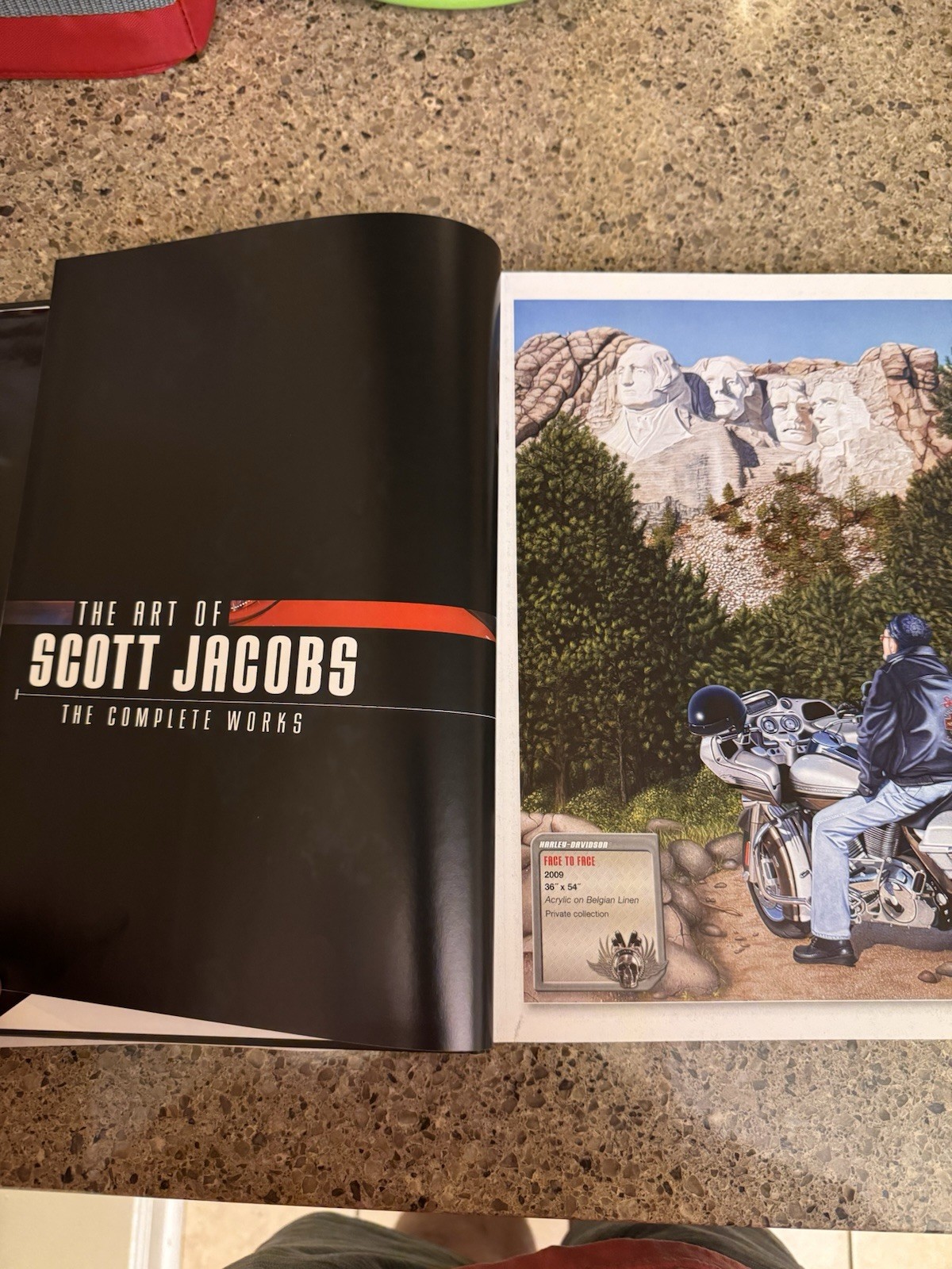 Art of Scott Jacobs SIGNED Inscribed Complete Works Motorcycle Art Hardback Book