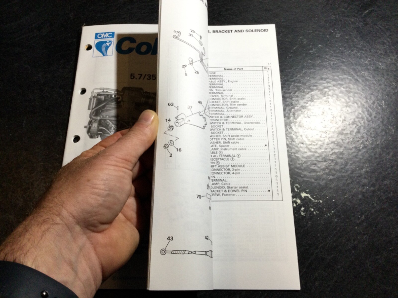 1989 OMC Cobra 5.7L & King Cobra 350 4V V8 Stern Drive Parts Catalog