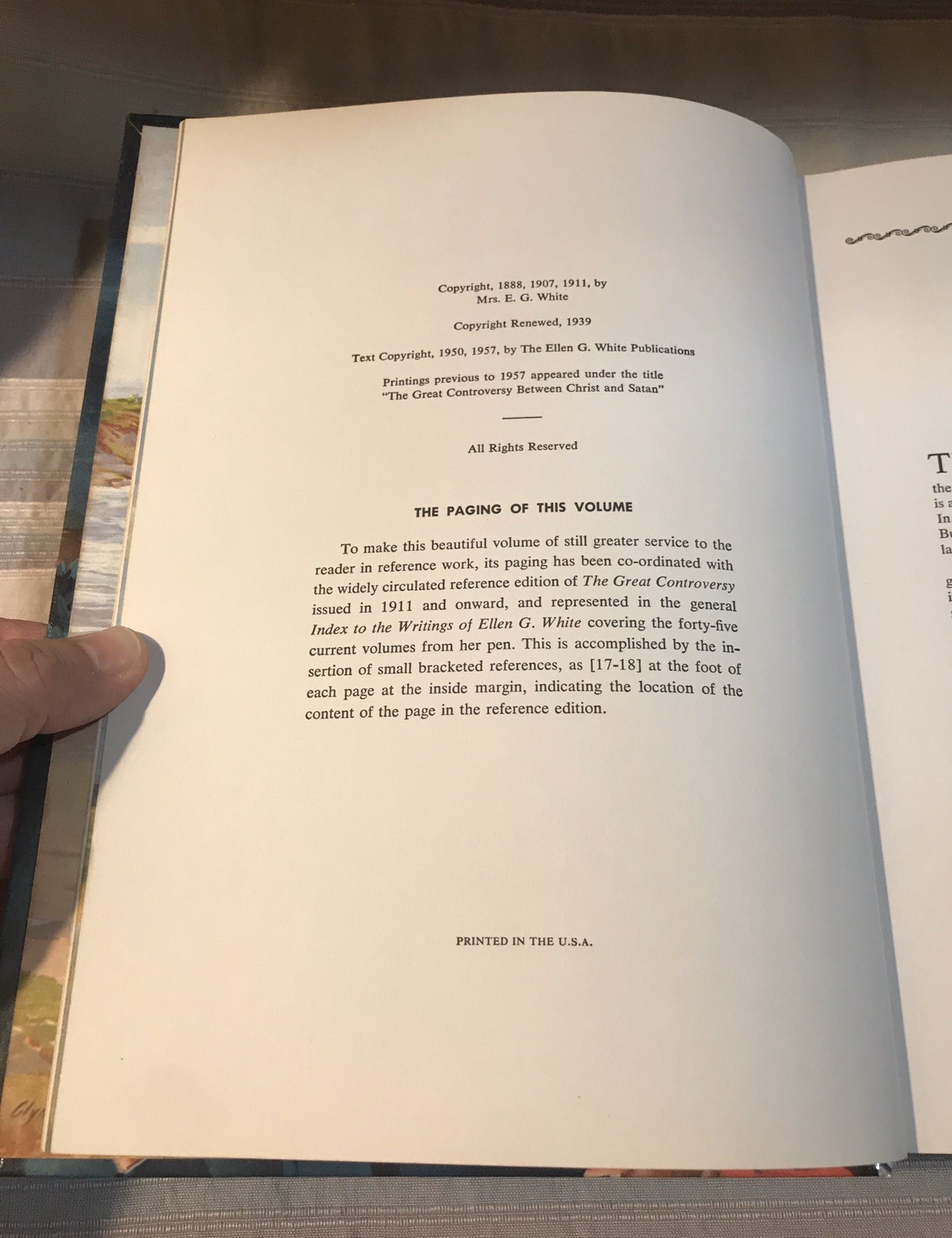 The Triumph of God’s Love By Ellen G White 1957 Hardcover Book With 656 Pages