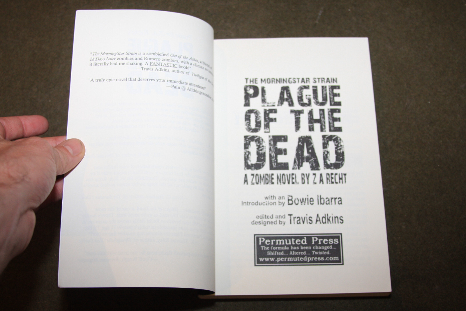 Plague of the Dead by Z. A. Recht 2006 TPB Permuted Press