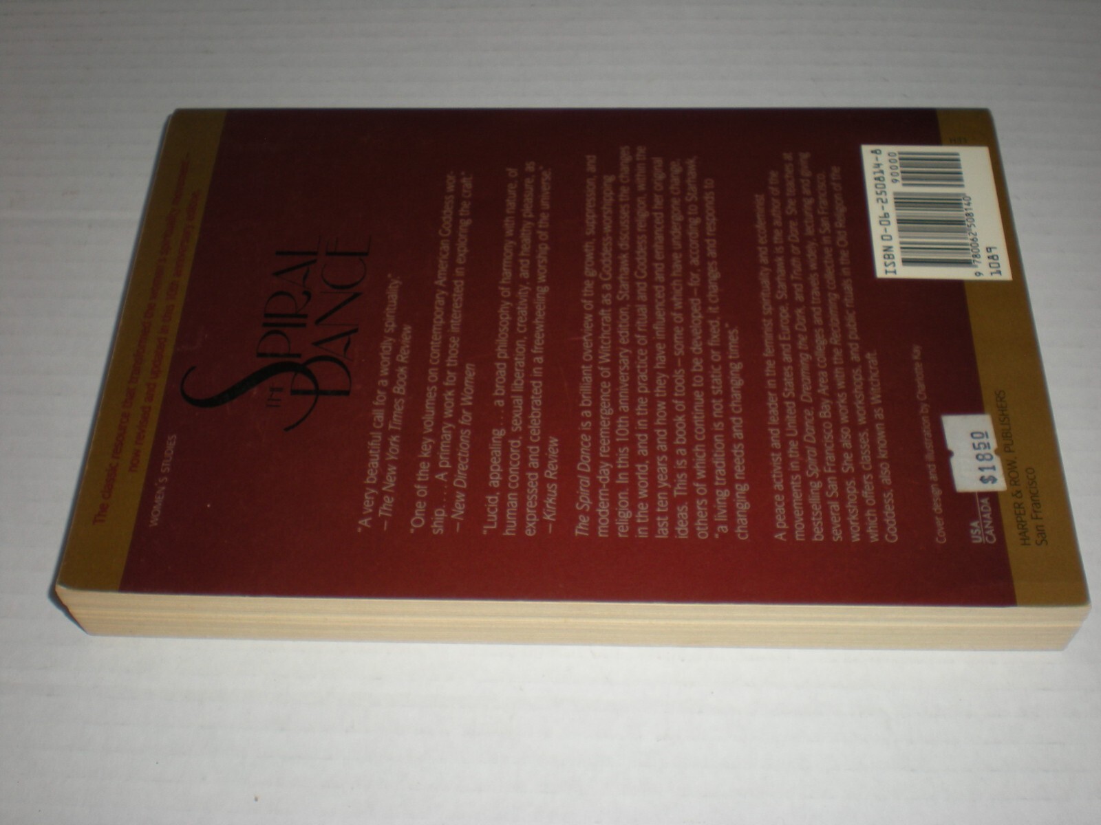 Spiral Dance 10TH ANNIVERSARY ED A Rebirth of the Ancient Religion Witchcraft nn