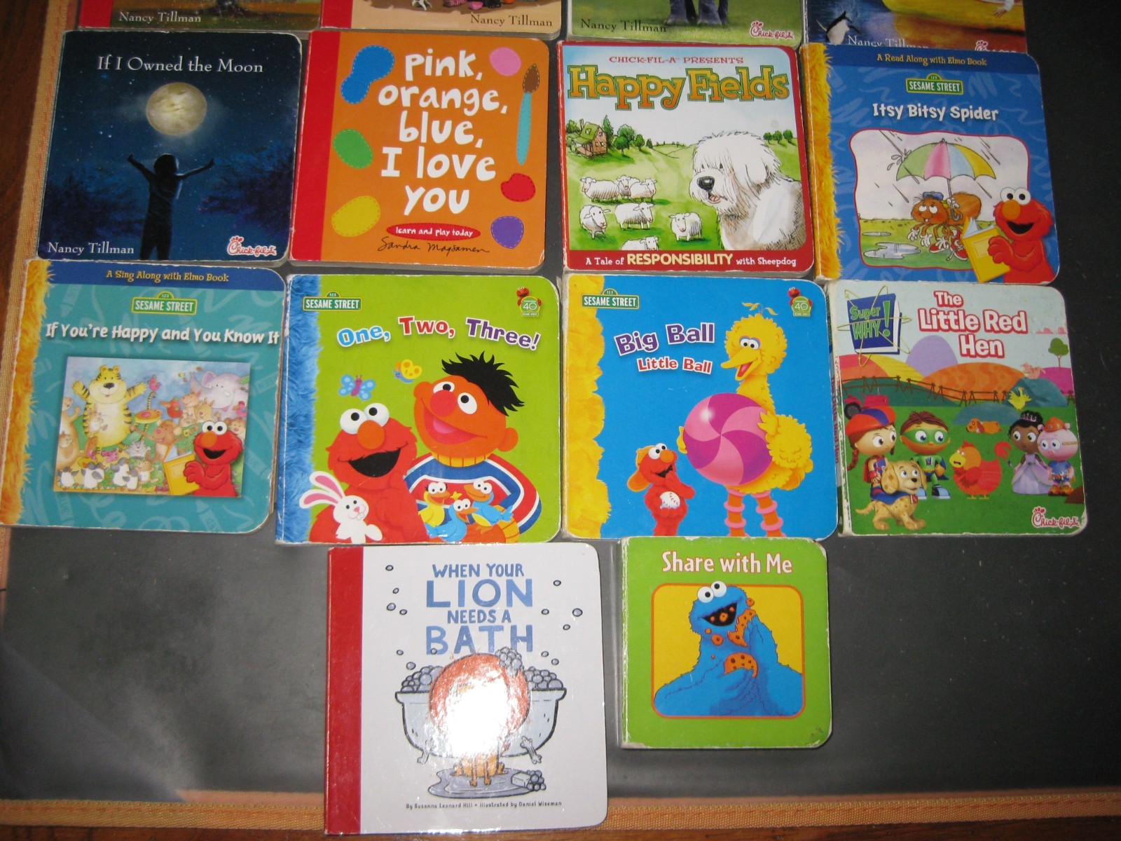 Lot of 18 Chick-Fil-A and Sesame St. Board Books