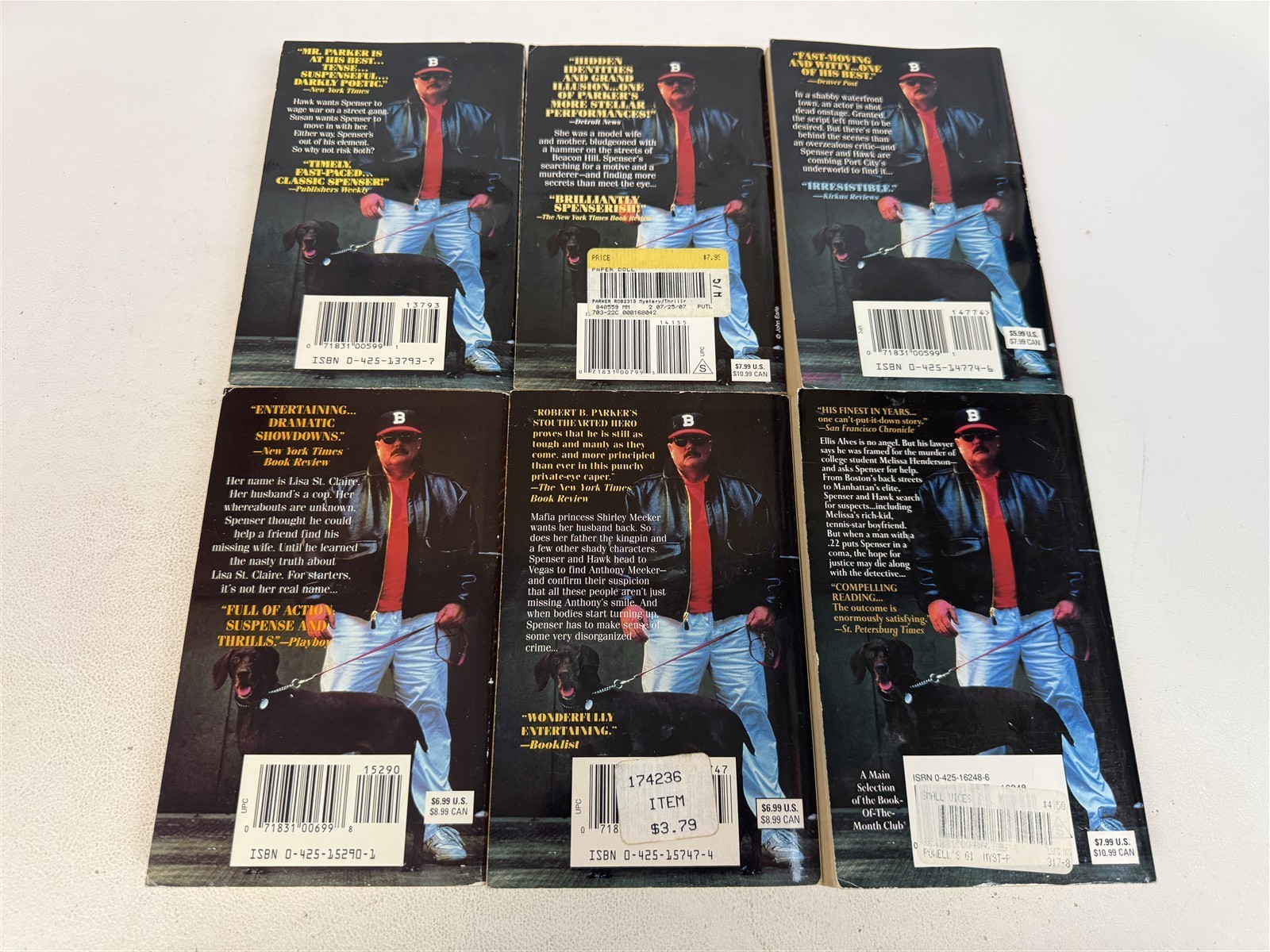 Robert B Parker Lot 49 ALL SPENSER Novels Godwulf Manuscript to Bye Bye Baby