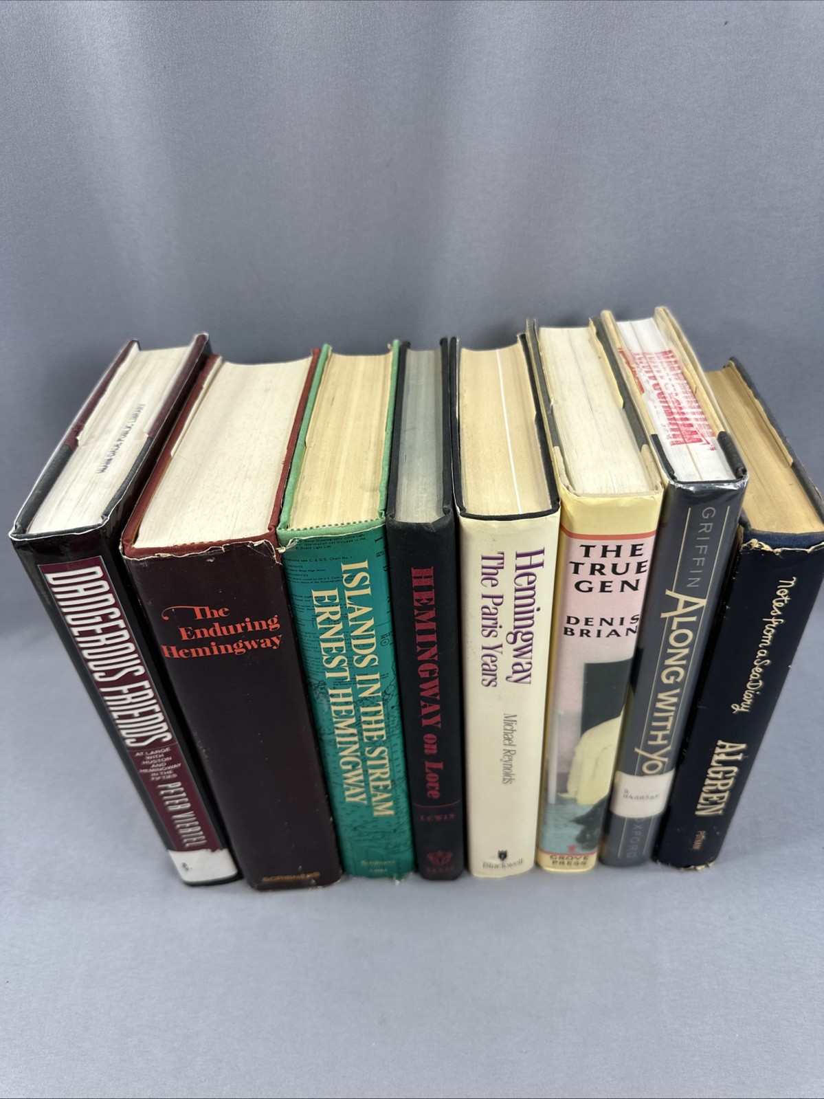 Lot of 8 Ernest Hemingway Related Mixed Titles Vintage Books HC/DJ