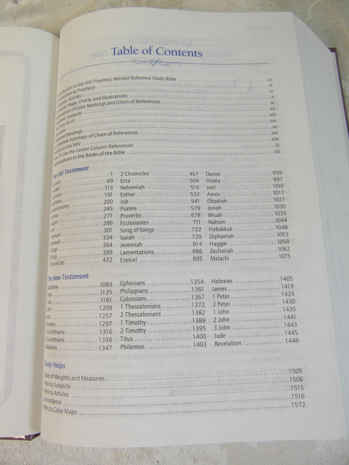NIV Prophecy Marked Reference Study Bible Grant R. Jeffrey 1998 Zondervan HC