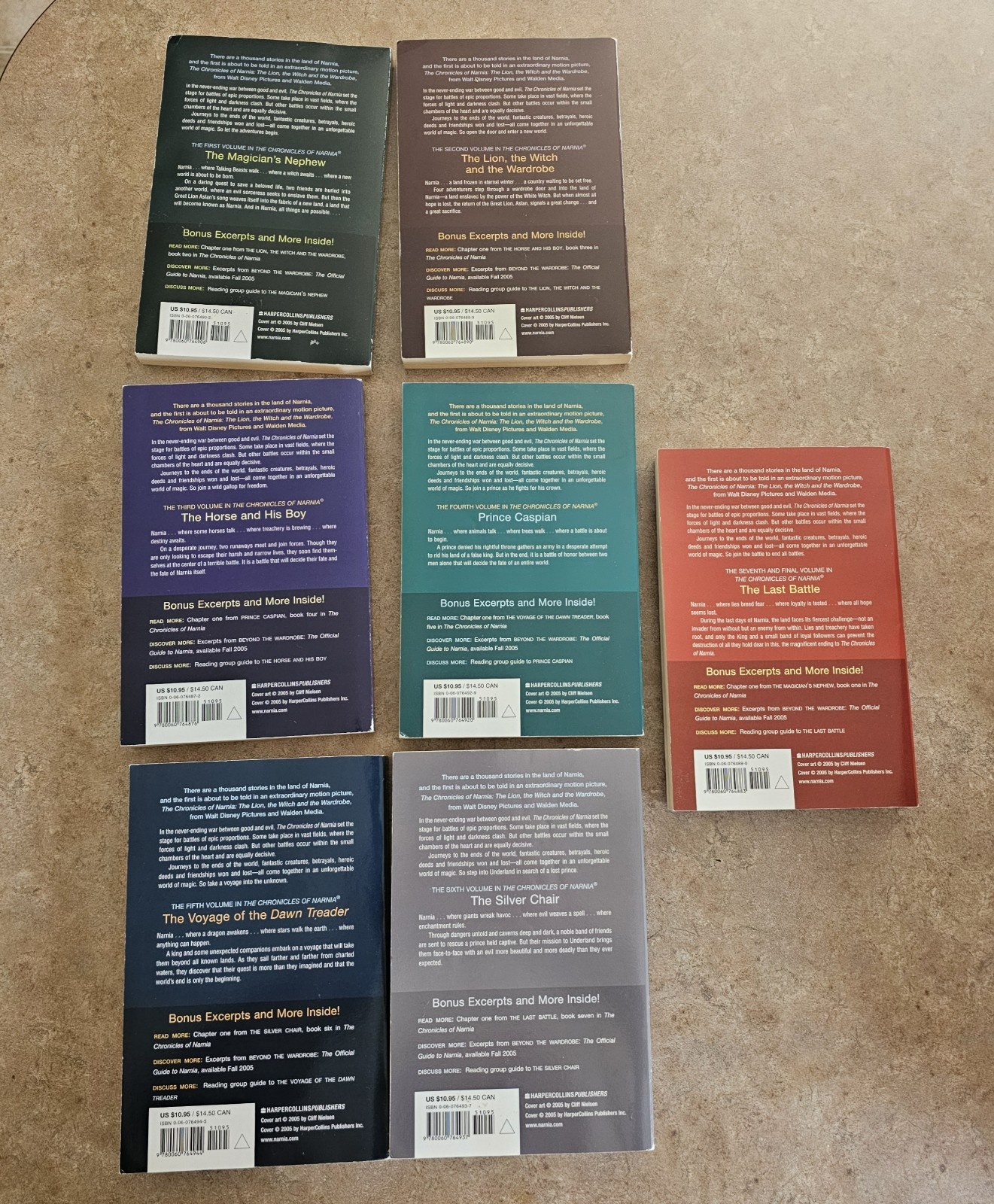 THE CHRONICLES OF NARNIA C. S. Lewis Series 7-Book Boxed Set