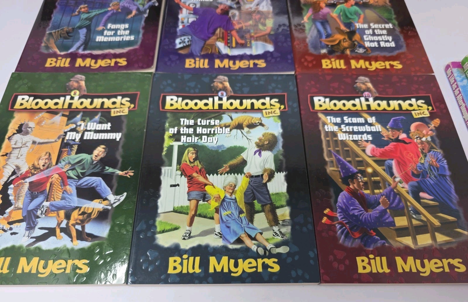Lot of 15 Bill Myers Books BLOODHOUNDS, INC. 1-10, My Life As… Forbidden Doors