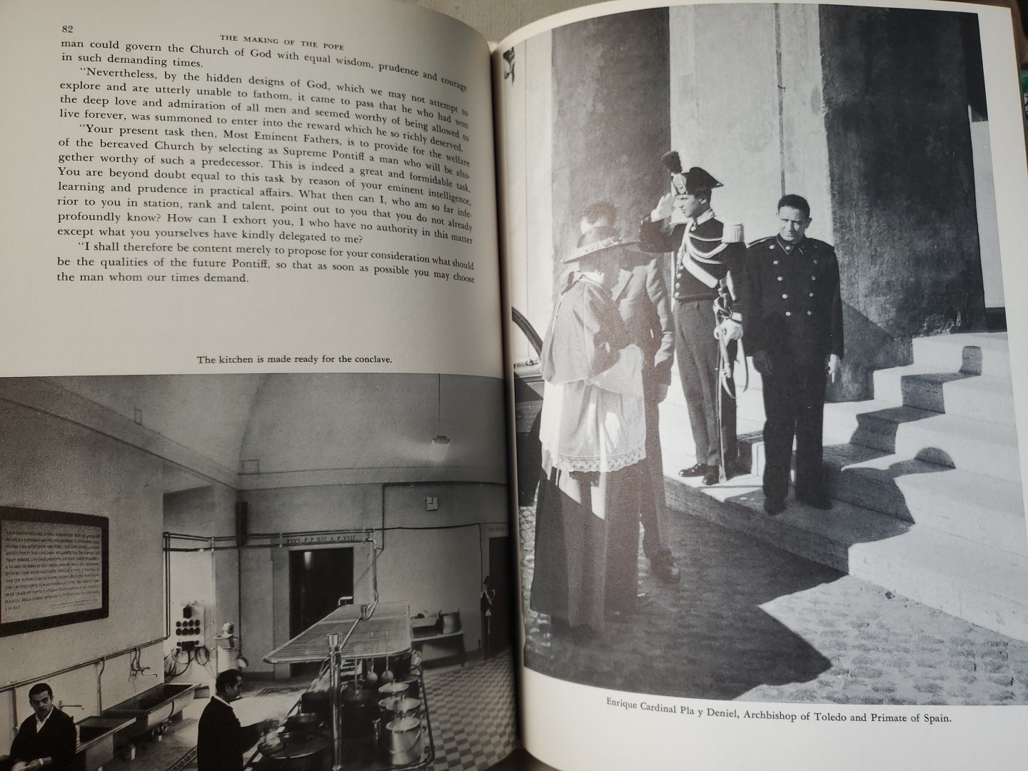 The Making of the Pope Tony Spina 1962 HC Catholic Church Vatican Photo Book