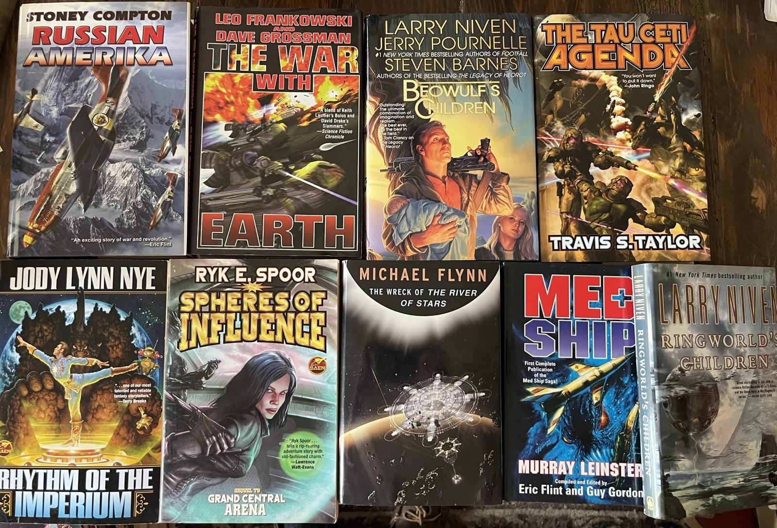 BAEN SCIENCE FICTION 9 Books Box Lot Collection Recent Classic Niven Flynn +++