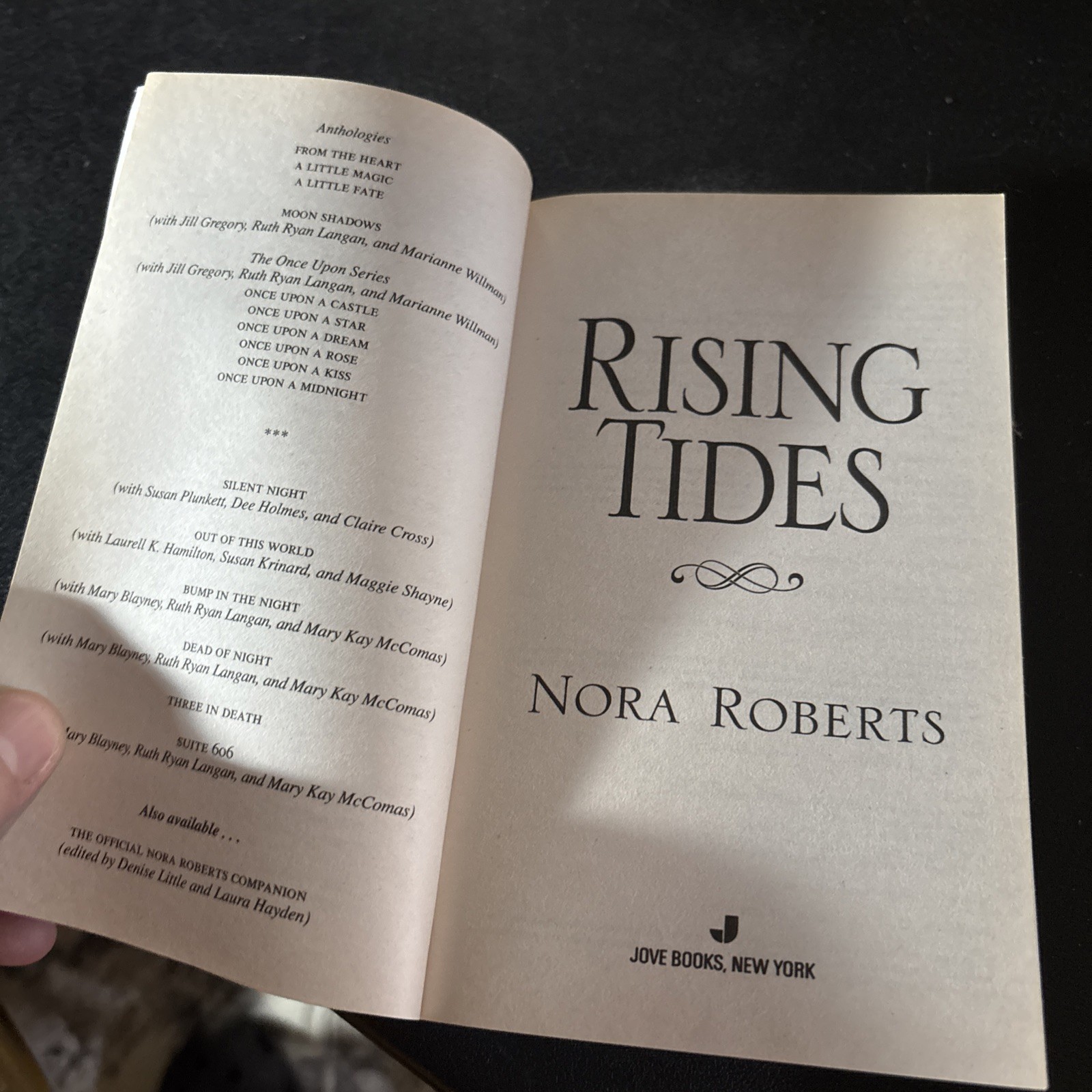 1998 „Rising Tides“ Book by Nora Roberts – Used, 342 Pages, Paperback
