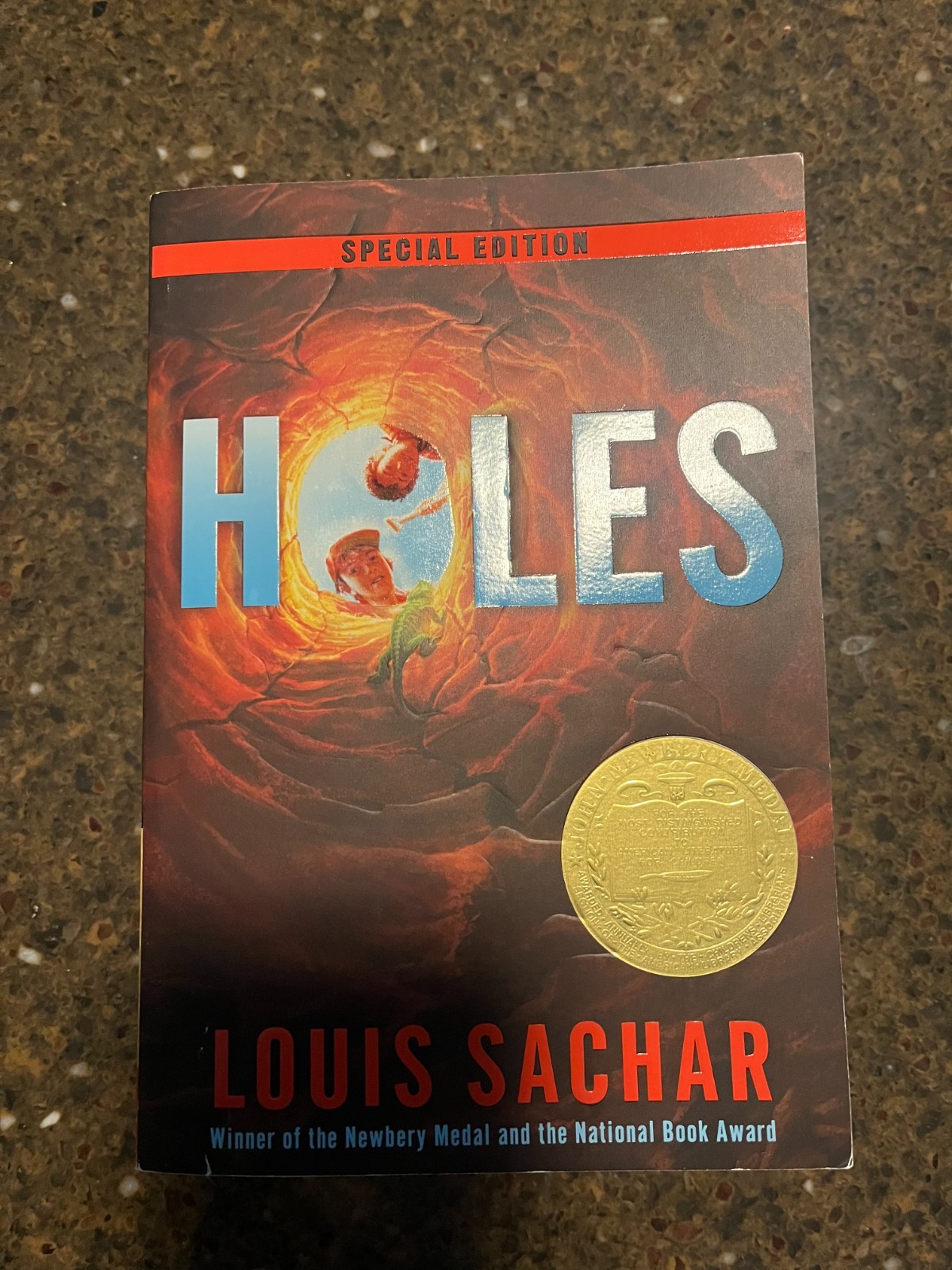 Holes Anniversary Edition Paperback Novel by Louis Sachar for Ages 10 and Up