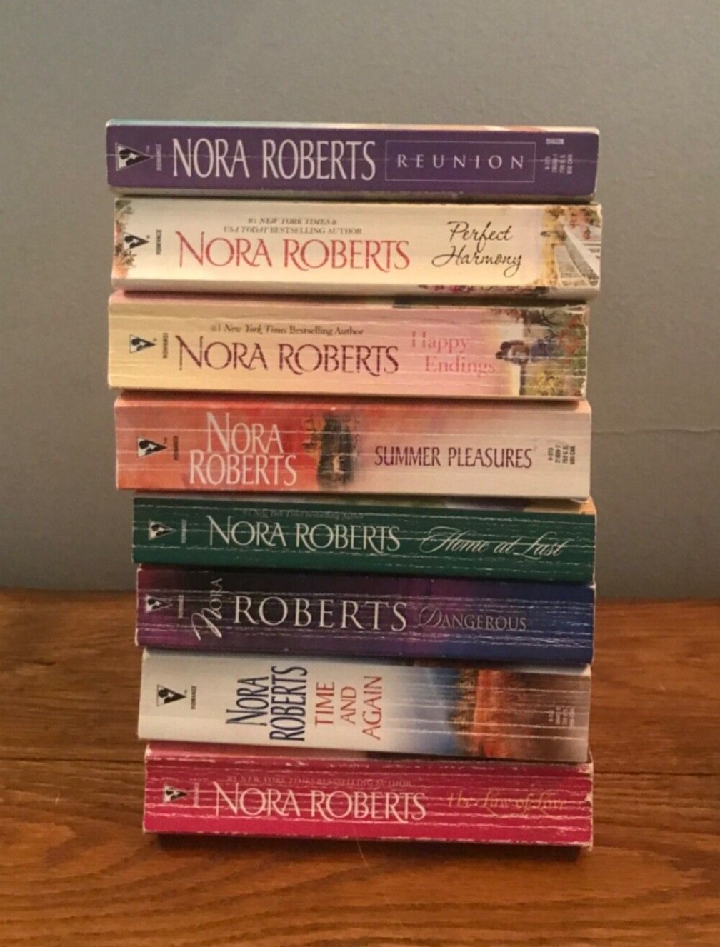 Lot of 8 books by Nora Roberts MULTIPLE Titles in Each Book Short Stories 