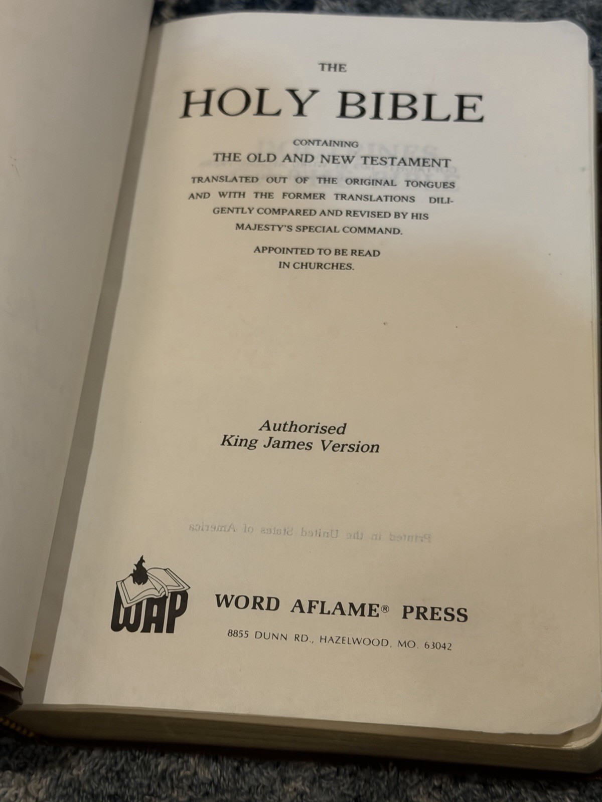 Holy Bible Concordance KJV Red Letter Edition 1973 Red Cover Word Aflame Press