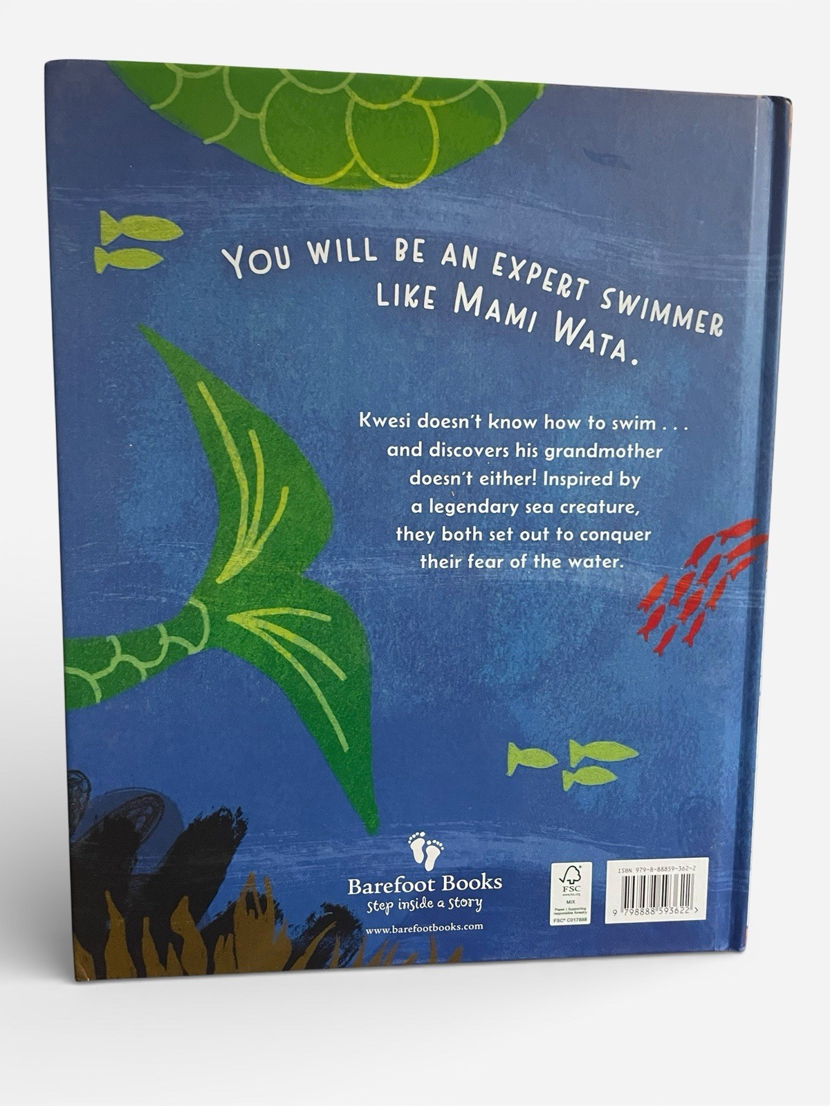 Kwesi and Nana Ruby Learn to Swim by Kobina Commeh HB Book Adinkra