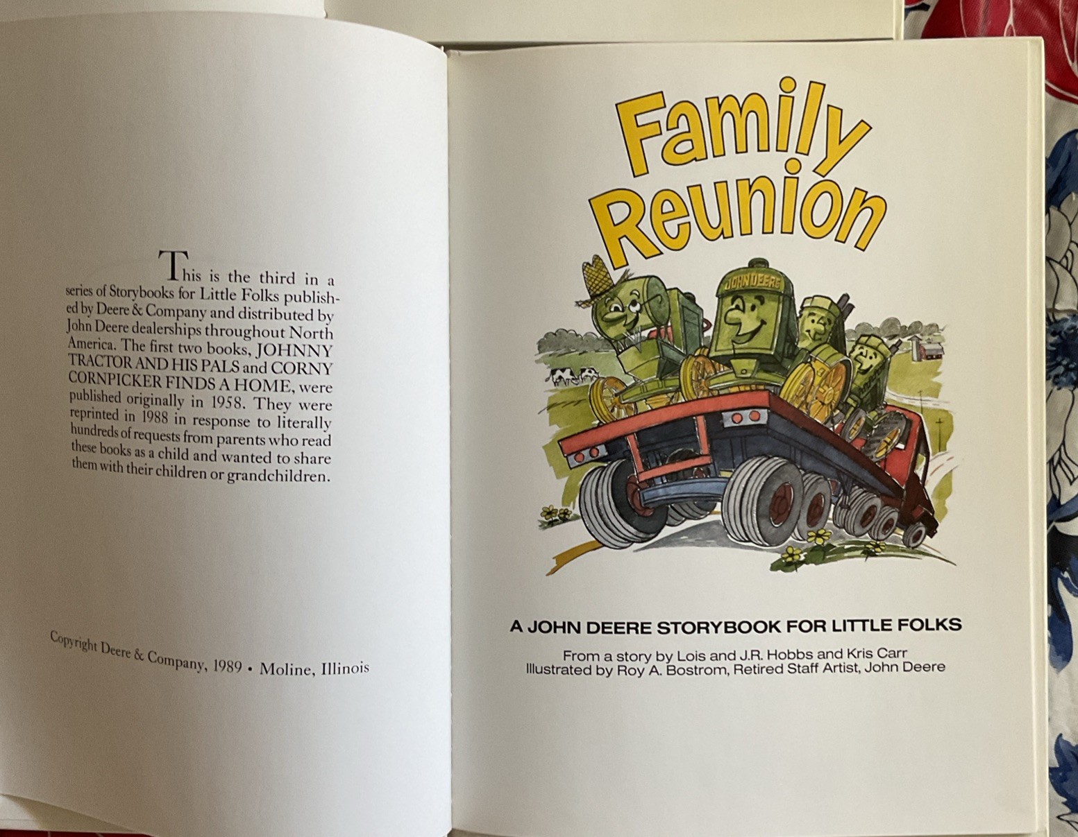 7 John Deere STORYBOOK FOR LITTLE FOLKS Books Johnny Tractor CORNY CORNPICKER ++