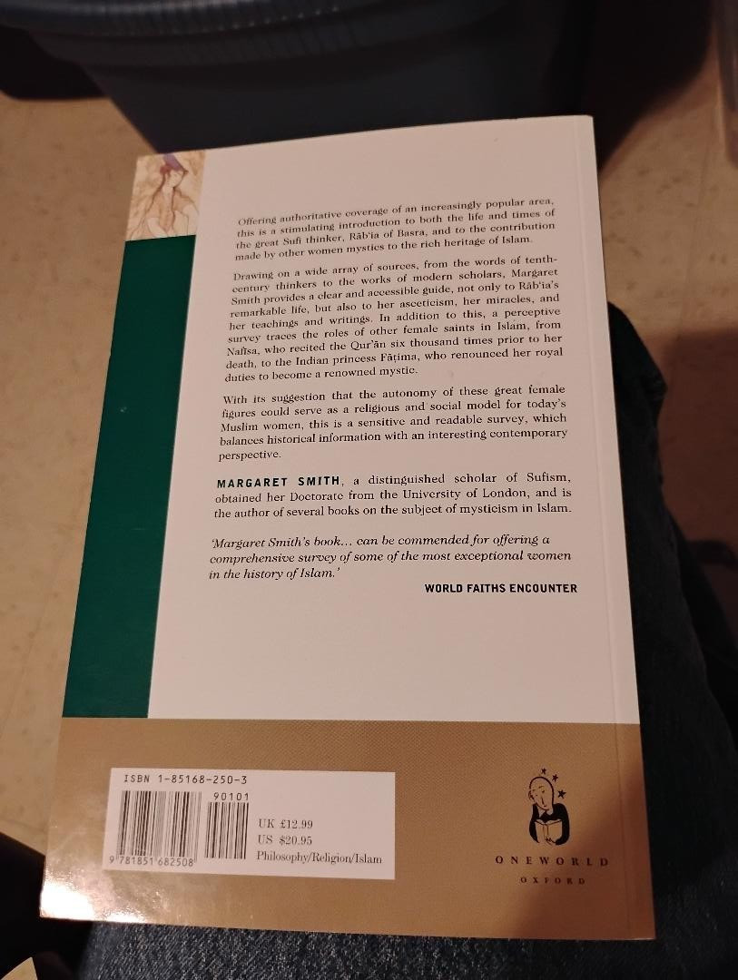 Muslim Women Mystics Life & Work of Rabi’a + Others Islam Islamic Thinkers