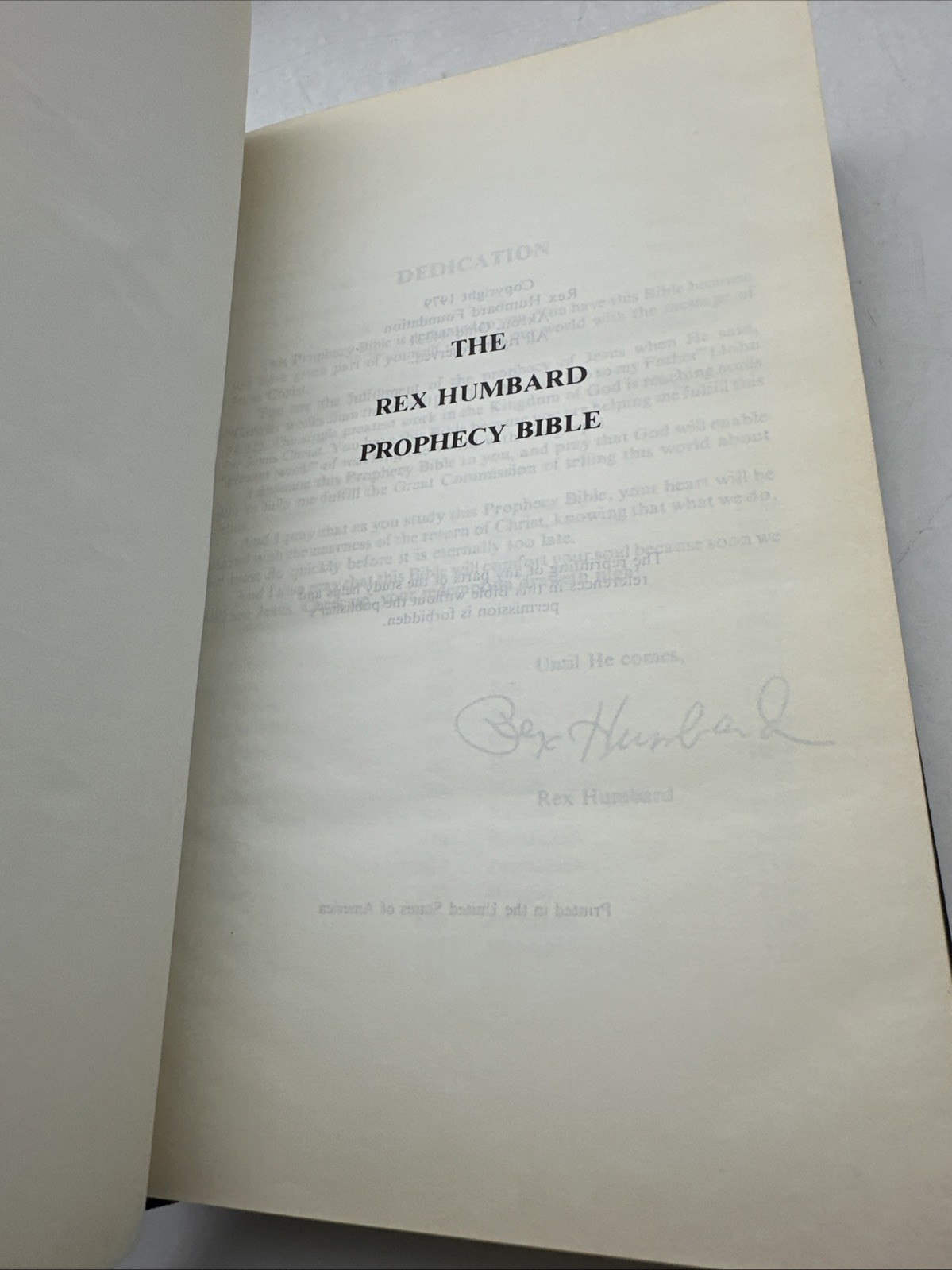 Rex Humbard Prophecy Bible KJV Holy Bible 1979 Vintage Religious (35)