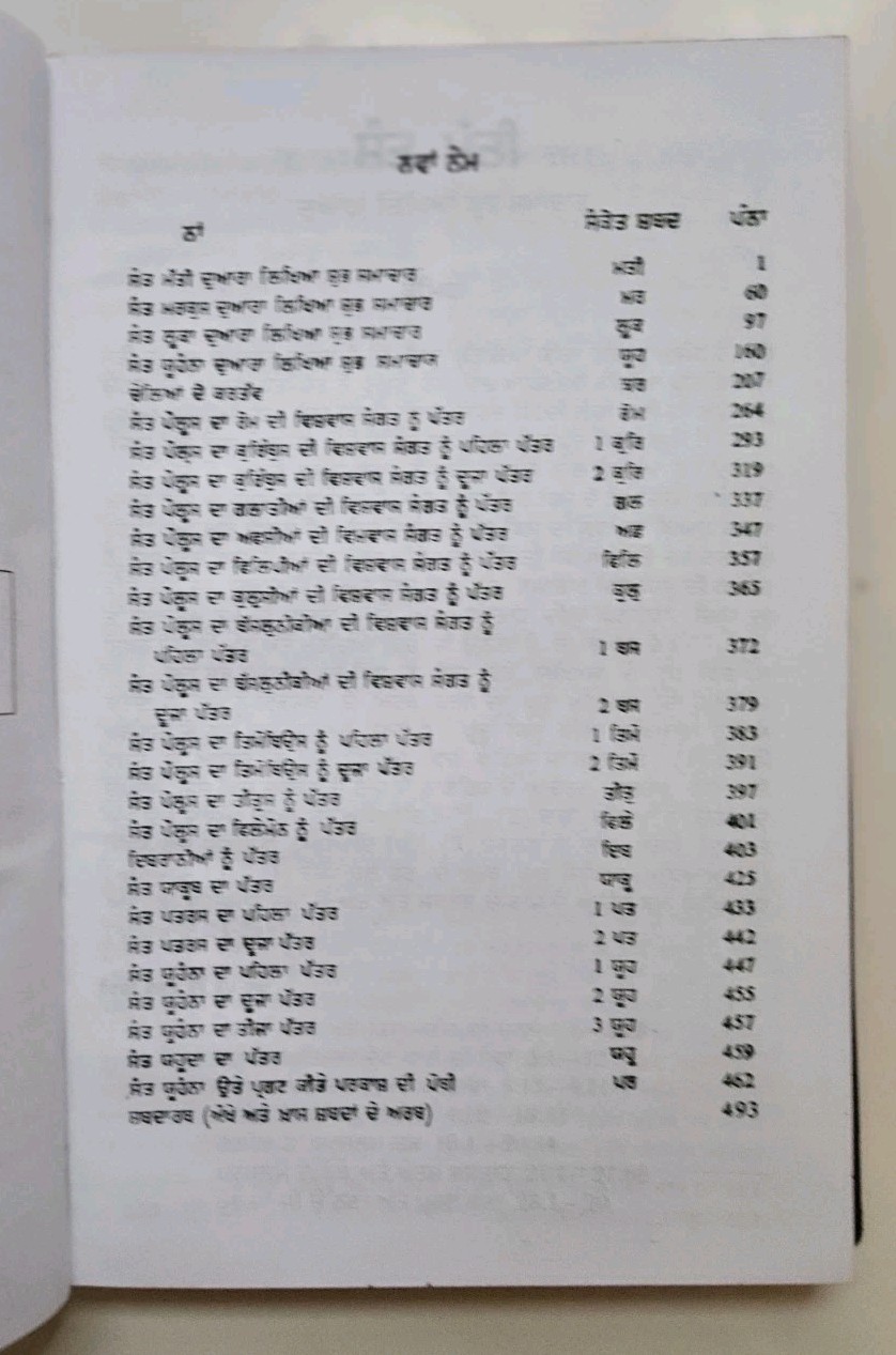 Punjabi New Testament Bible Vinyl Cover Bible Society Of India *NEW* 2009