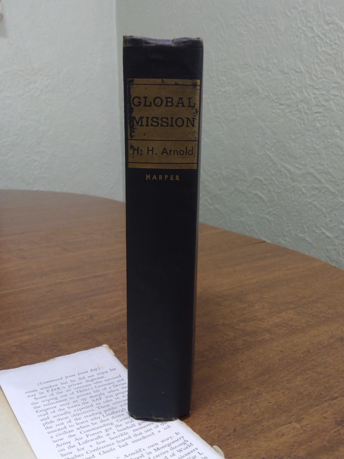1949 Global Mission H.H. Arnold General of the Air Force Book First Edition