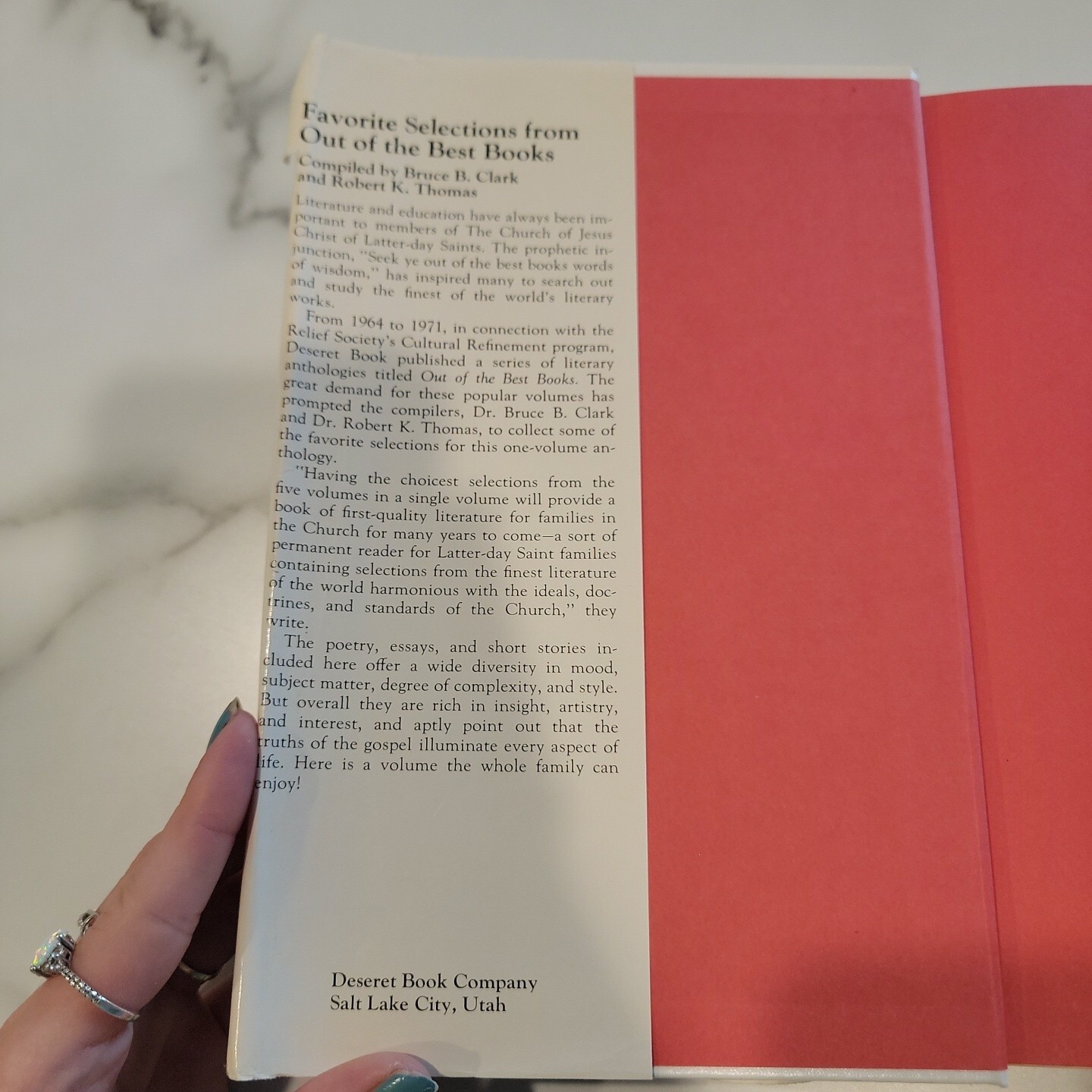 Favorite Selections from Out of the Best Books by Robert K. Thomas WORN EDGES