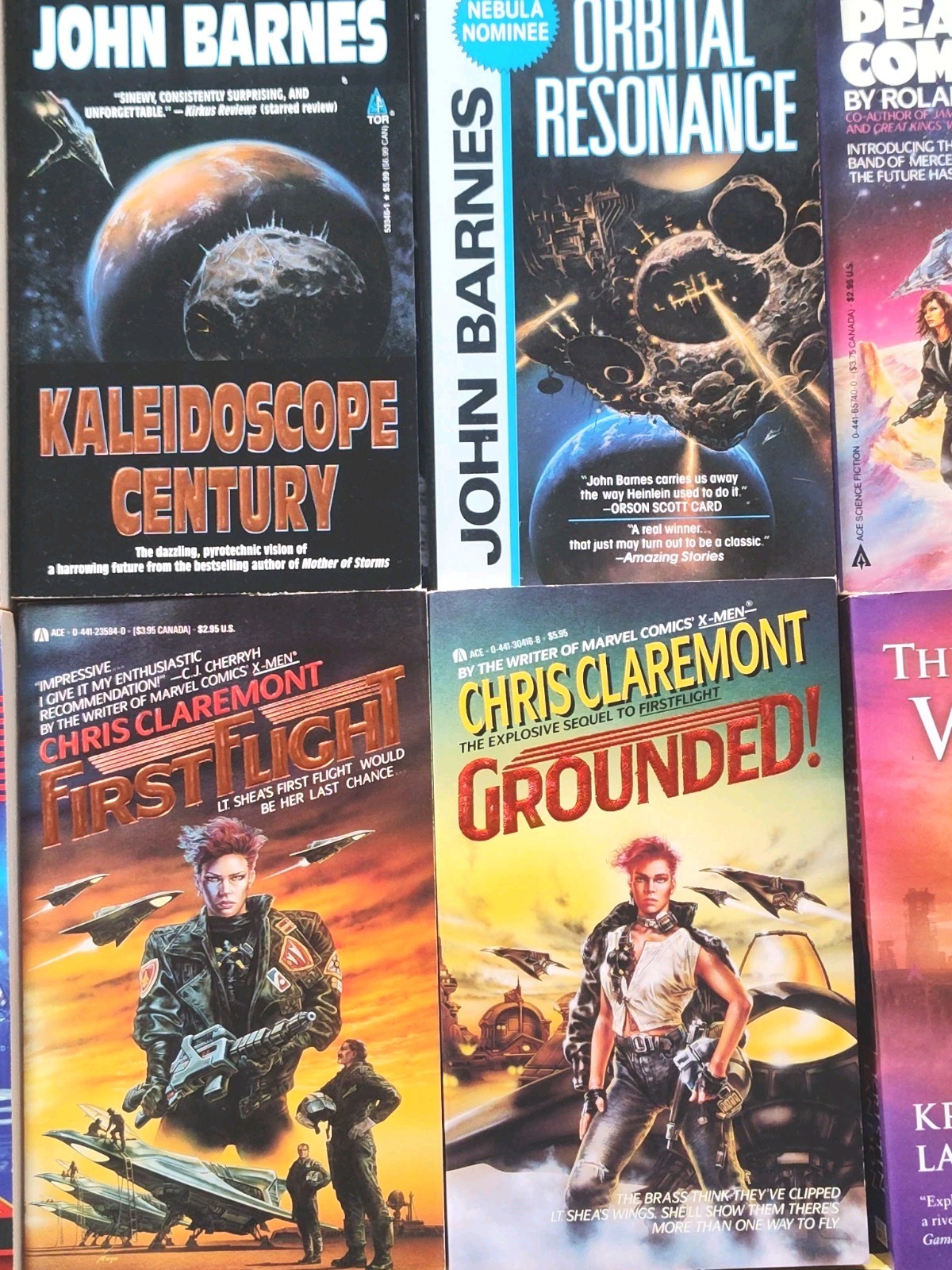 Lot Of 24 Science Fiction PB Books John Barnes Steve Miller Mitchell Modesitt,JR