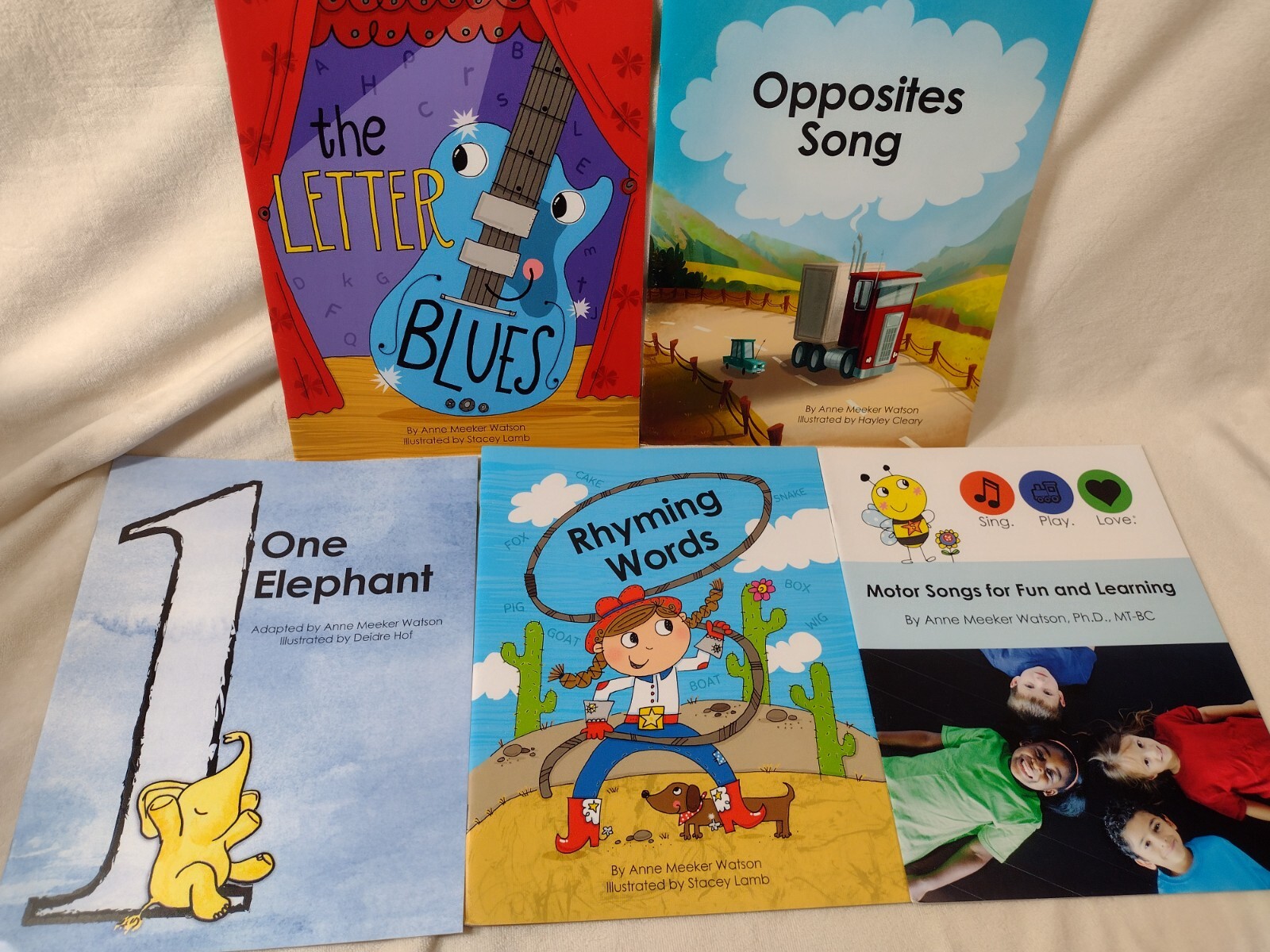 SingPlayLove Preschool Learning Books One & Two Year Old Homeschooling Set of 8