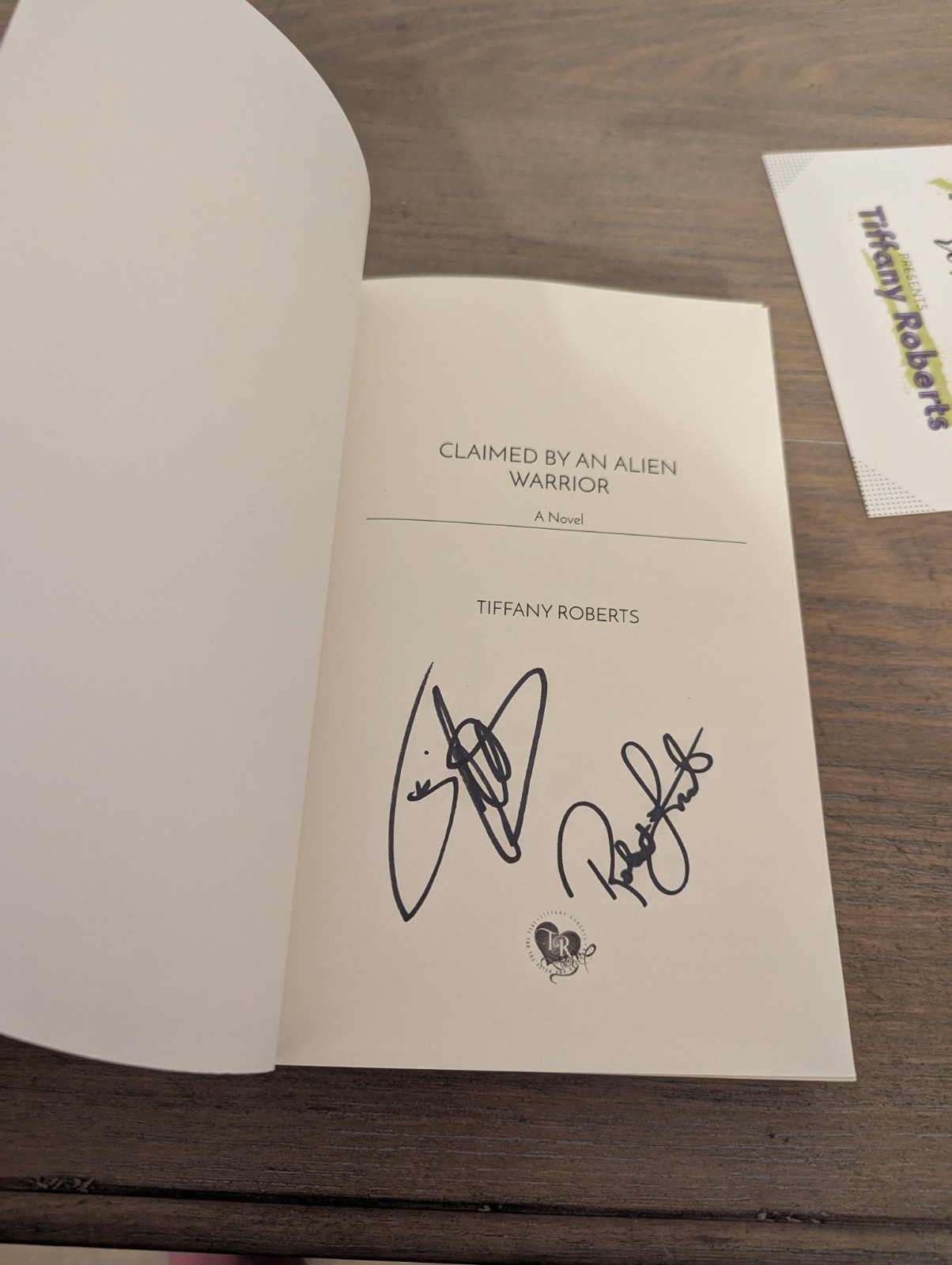 Renegade Romance Edition Claimed by an Alien Warrior by Tiffany Roberts Signed!