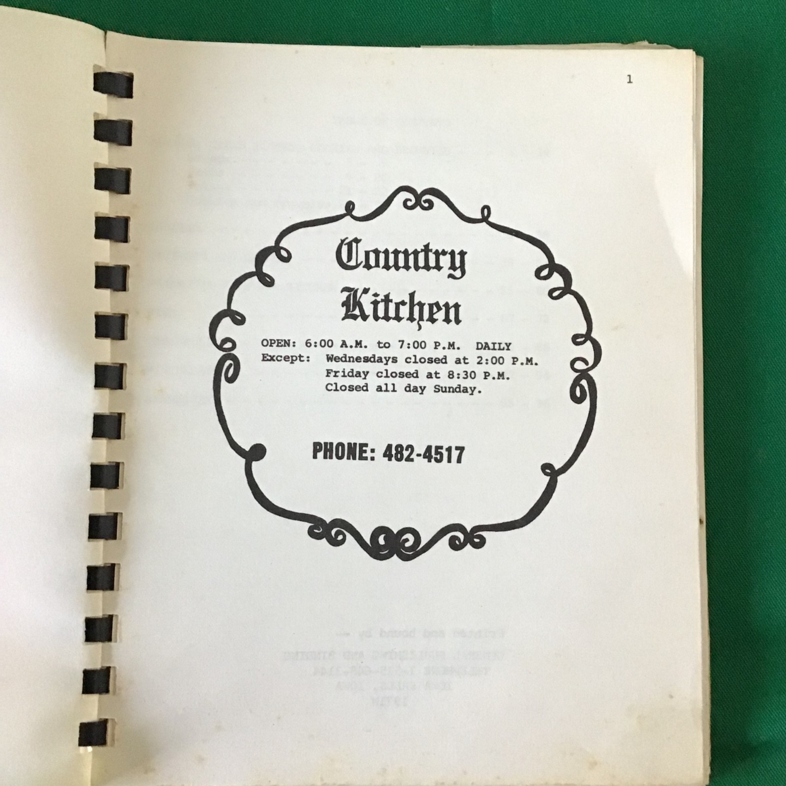 Ohio Susannah Shaum Alice Van Pelt Family Friends Vintage 1960s Spiral Cookbook