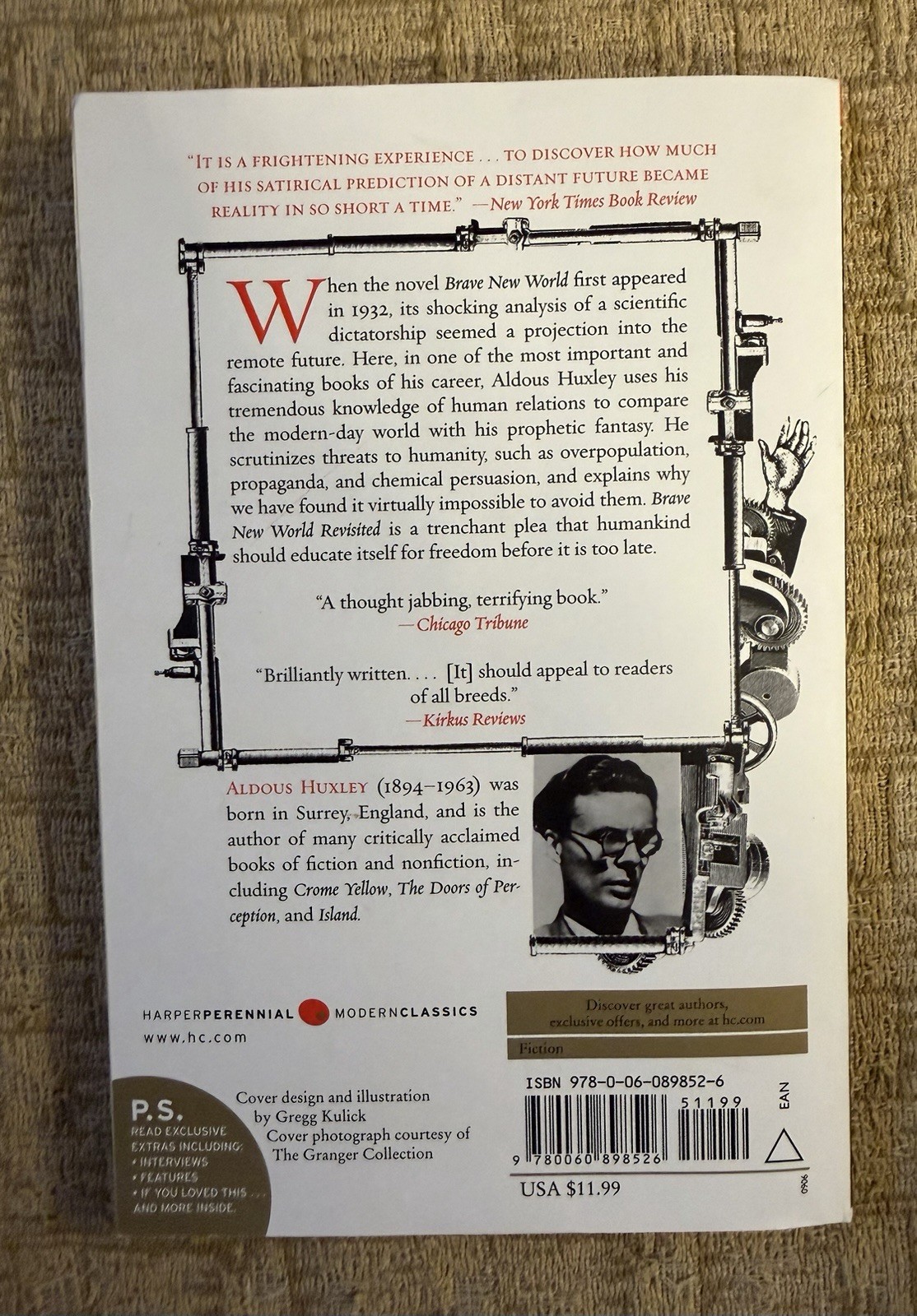 Brave New World Revisited Aldous Huxley Paperback 2006 Used Very Good Condition