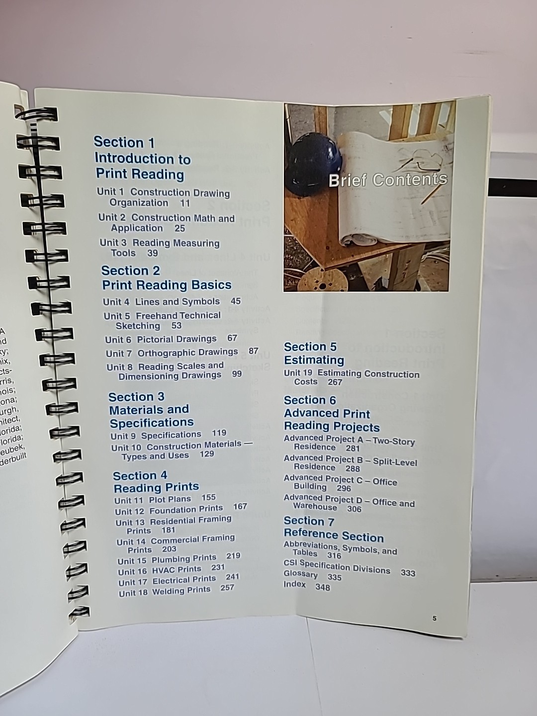 Print Reading for Construction Residential Commercial Brown Dormueller Spiral